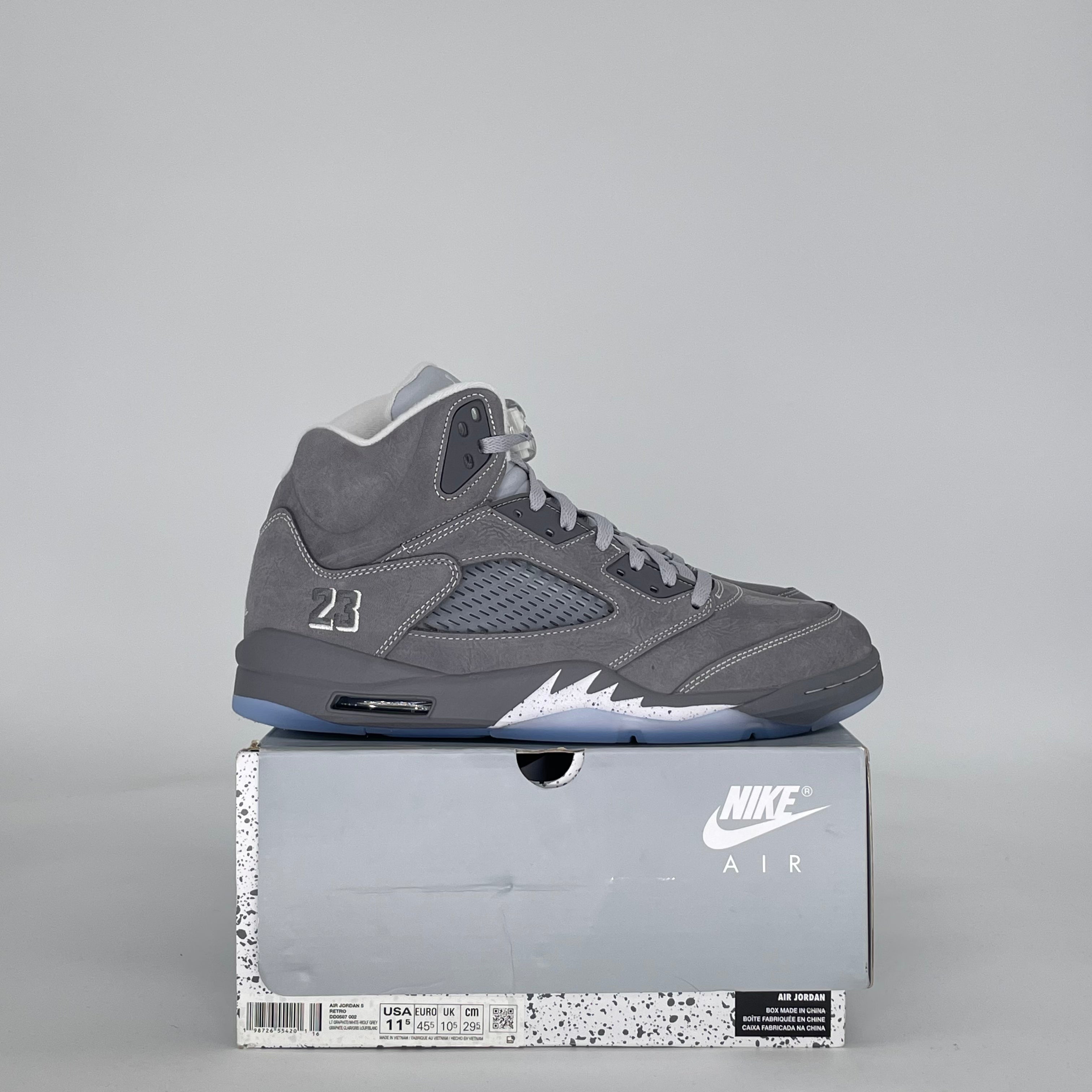 AIR JORDAN 5 WOLF GREY DD0587-002 SIZE 11.5/13W