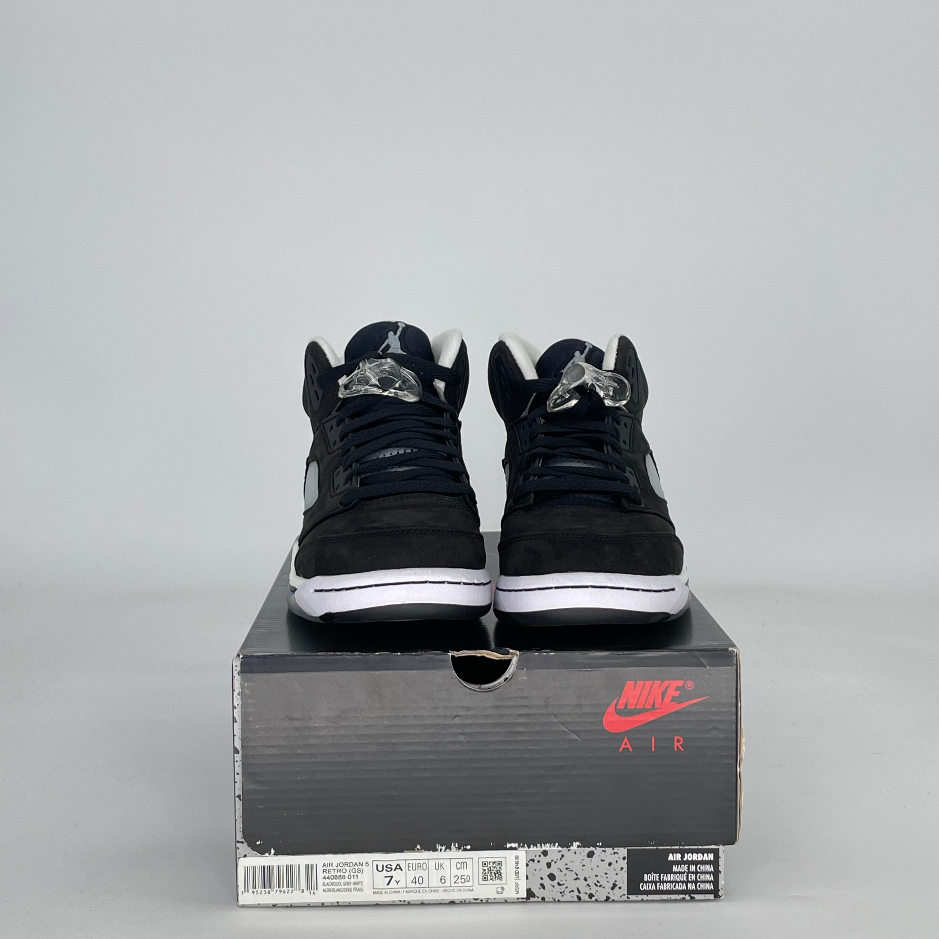 AIR JORDAN 5 MOONLIGHT 440888-011 SIZE 7/8.5W GS