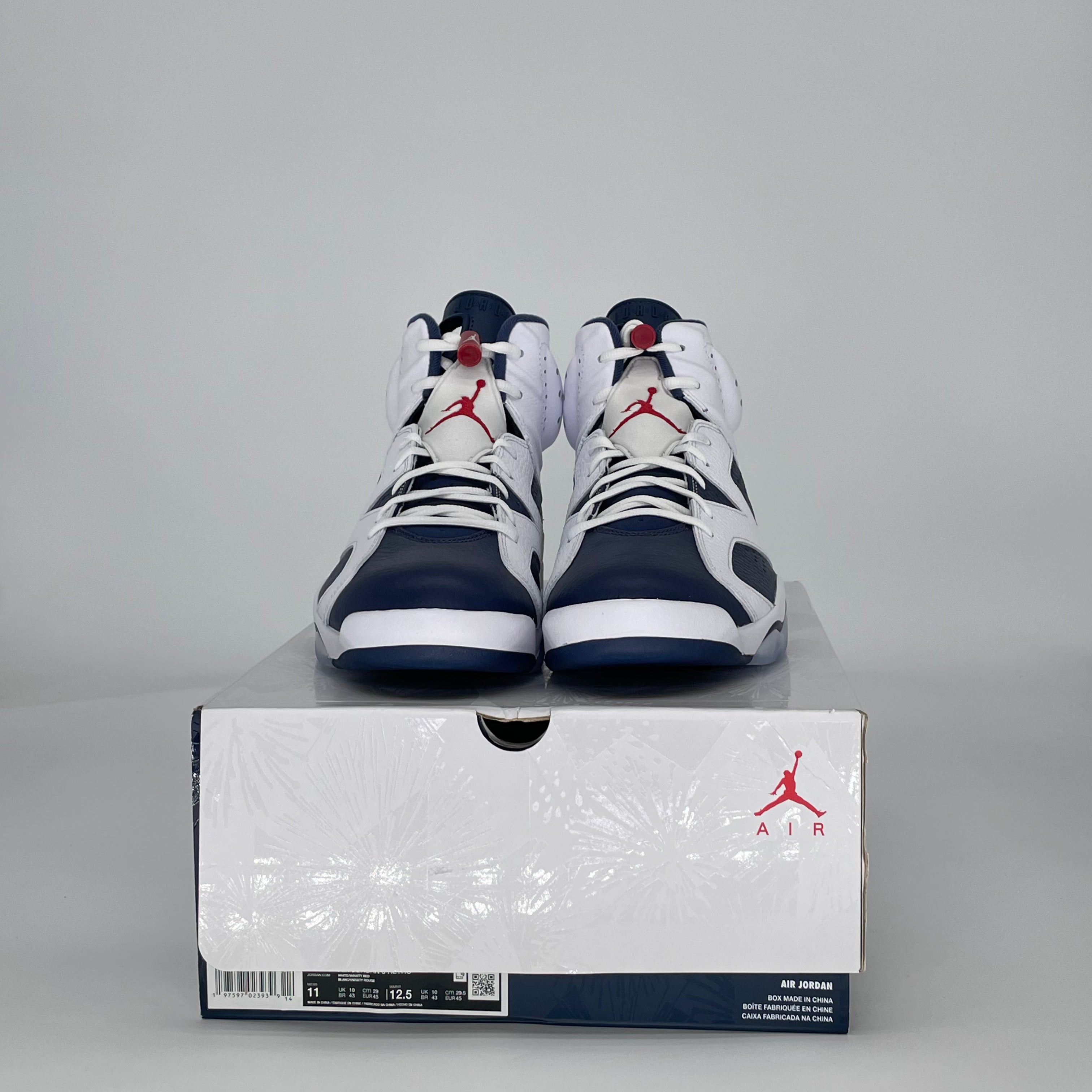 AIR JORDAN 6 OLYMPIC (2024) CT8529-164 SIZE 11/12.5W