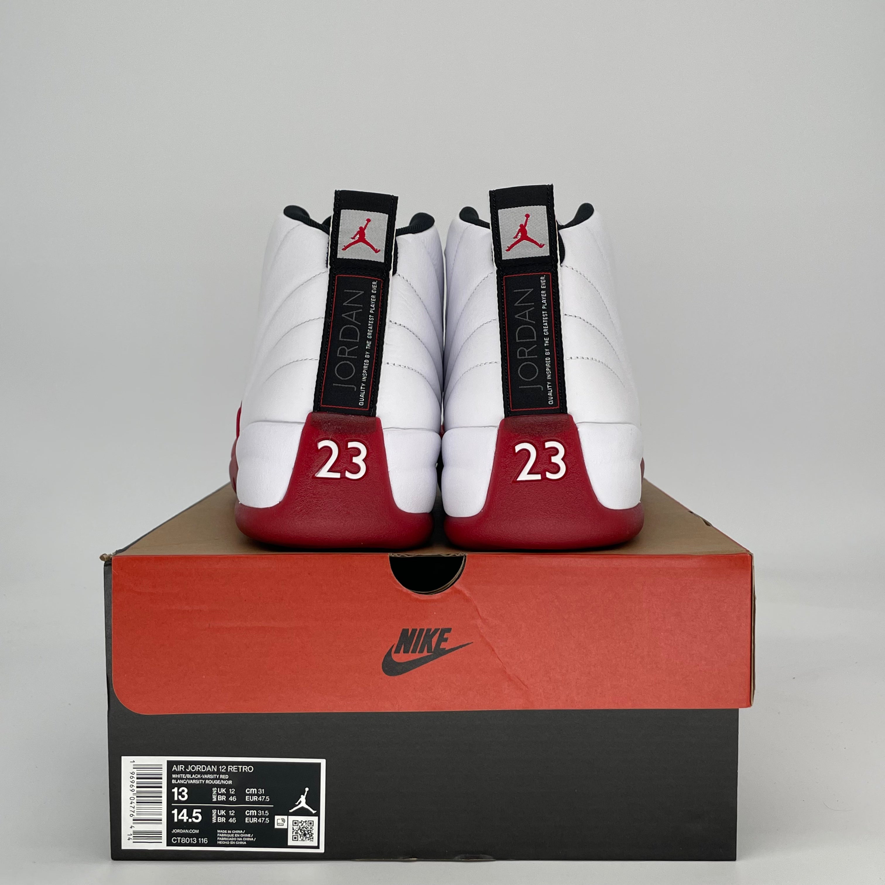 AIR JORDAN 12 CHERRY CT8013-116 SIZE 13/14.5W