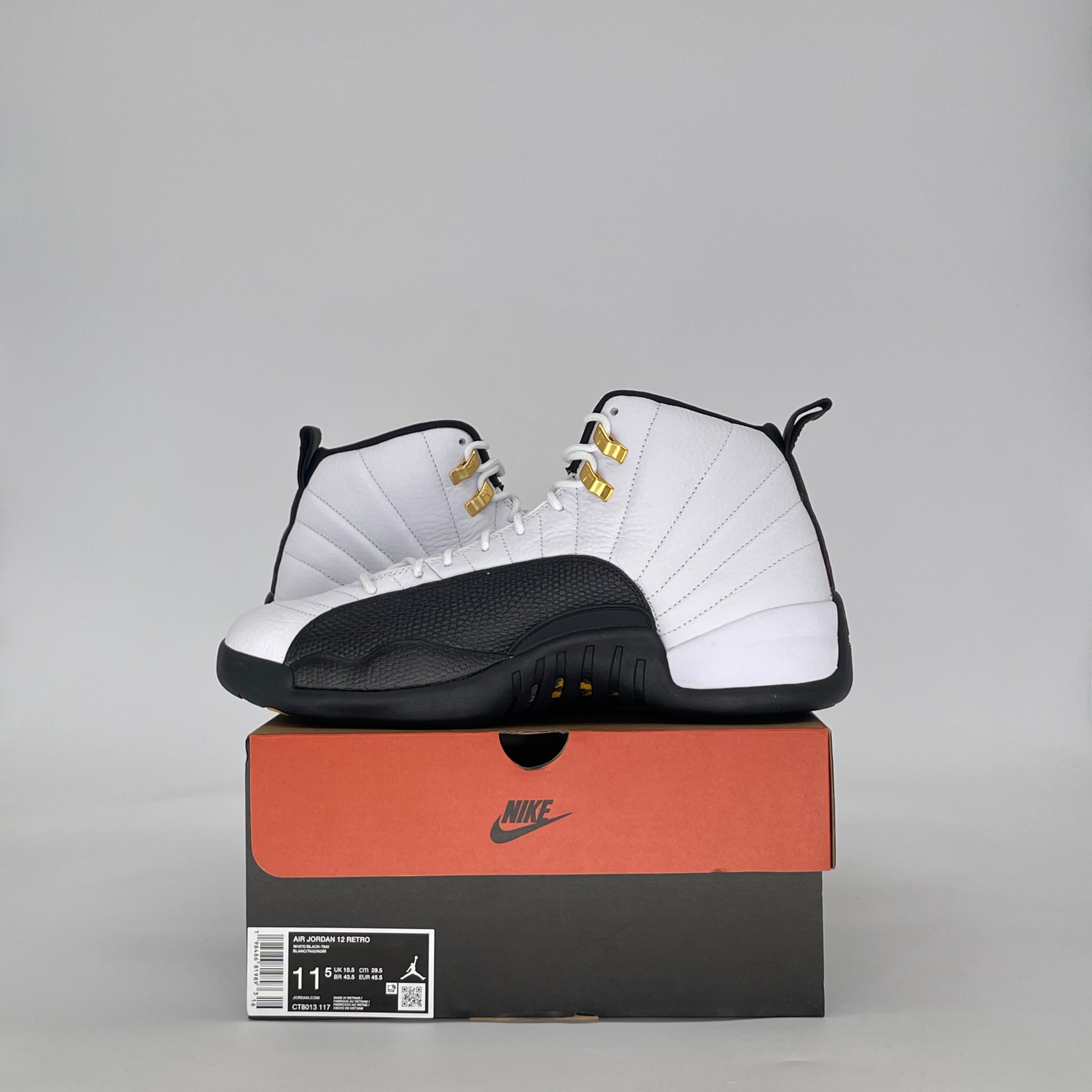 AIR JORDAN 12 TAXI CT8013-117 SIZE 11.5/13W