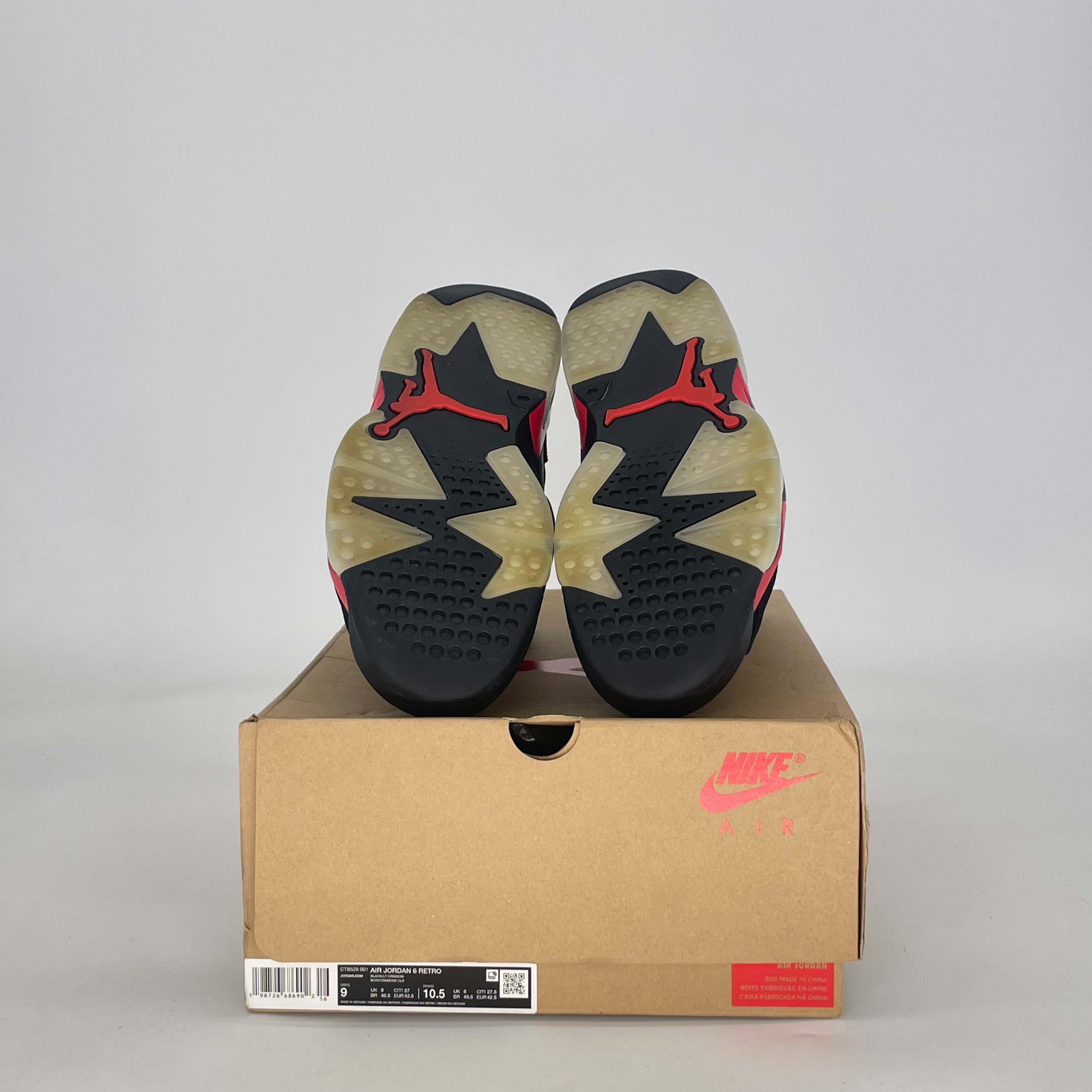 AIR JORDAN 6 INFRARED SALESMAN CT8529-001 SIZE 9/10.5W