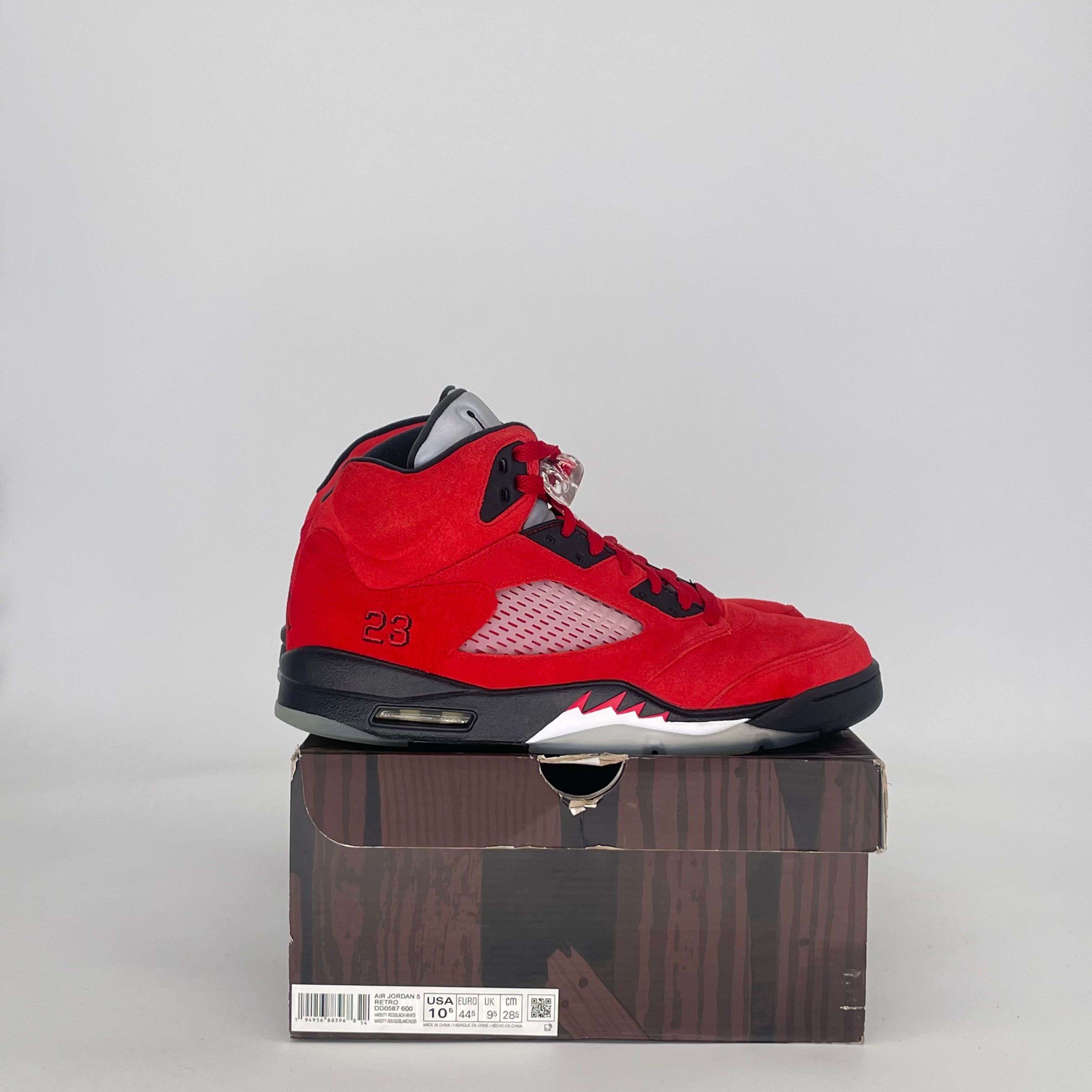 AIR JORDAN 5 RAGING BULL RED (2021) DD0587-600 SIZE 10.5/12W