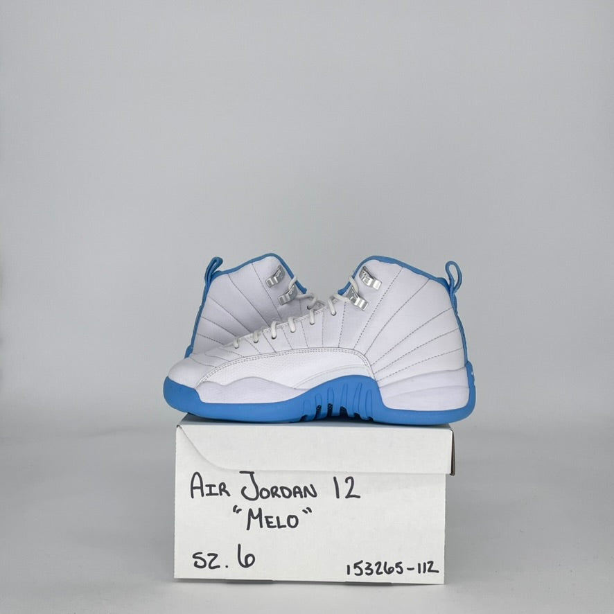 AIR JORDAN 12 MELO 153265-112 SIZE 6.5/8W GS