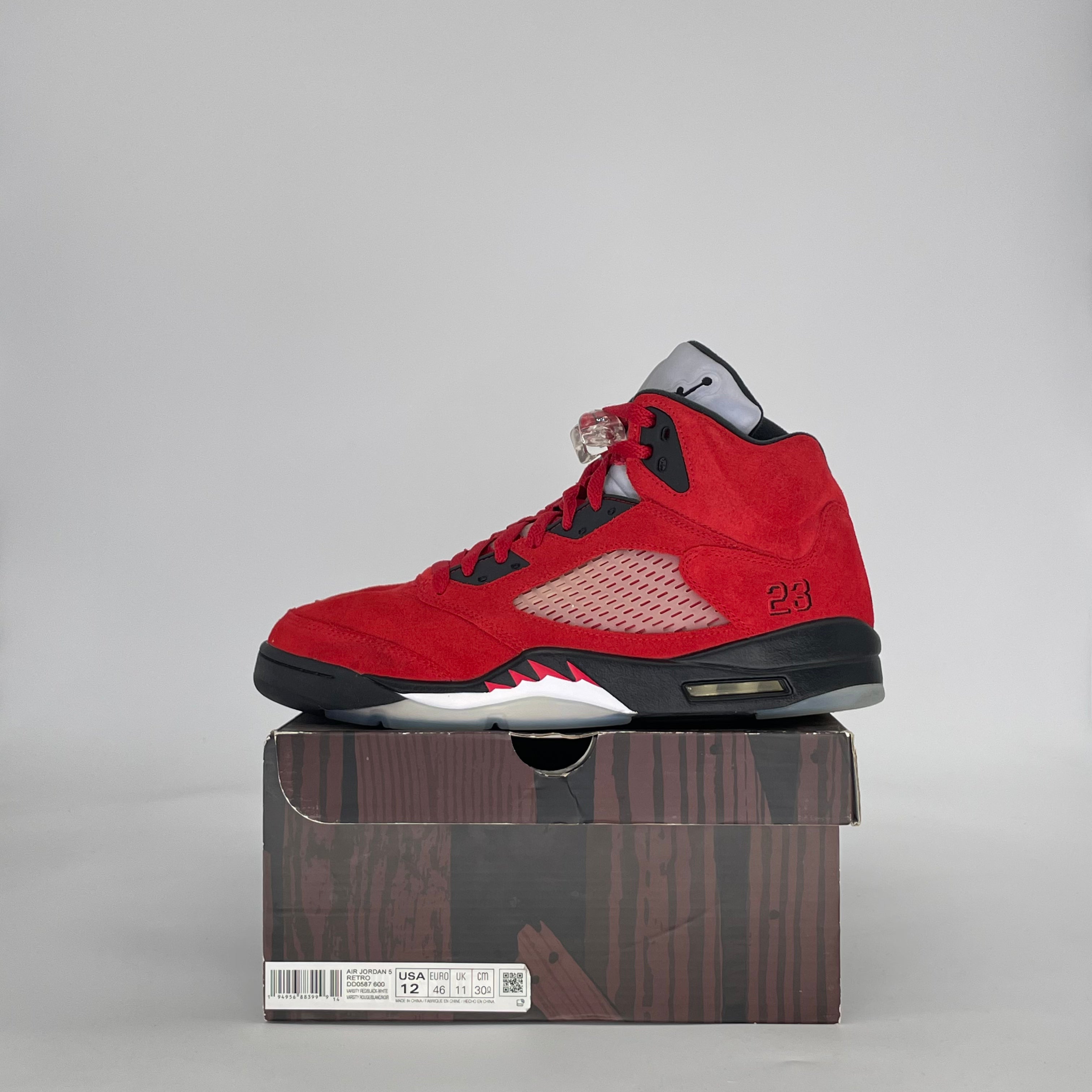 AIR JORDAN 5 RAGING BULL RED (2021) DD0587-600 SIZE 12/13.5W