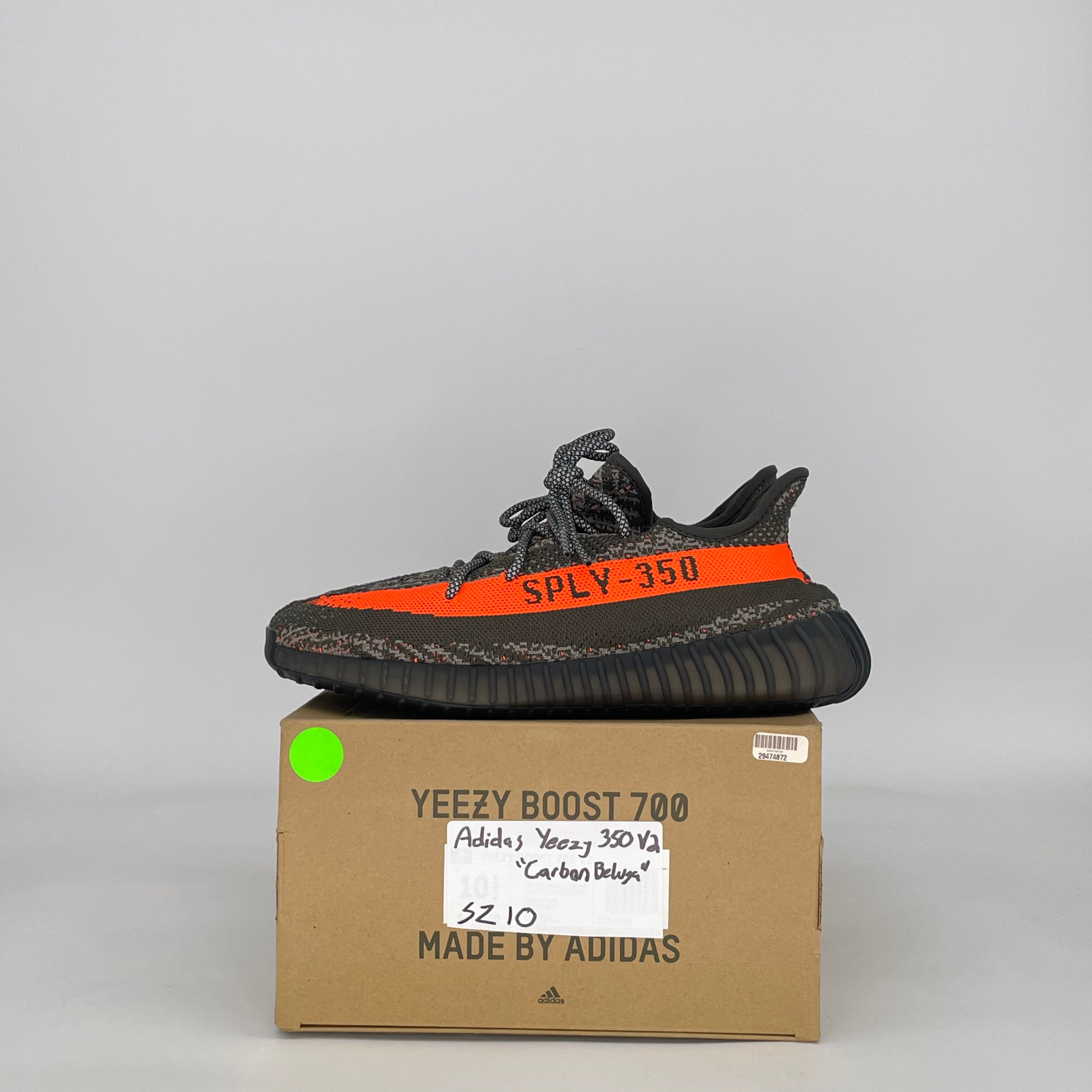 ADIDAS YEEZY BOOST 350 V2 CARBON BELUGA HQ7045 SIZE 10/11.5W