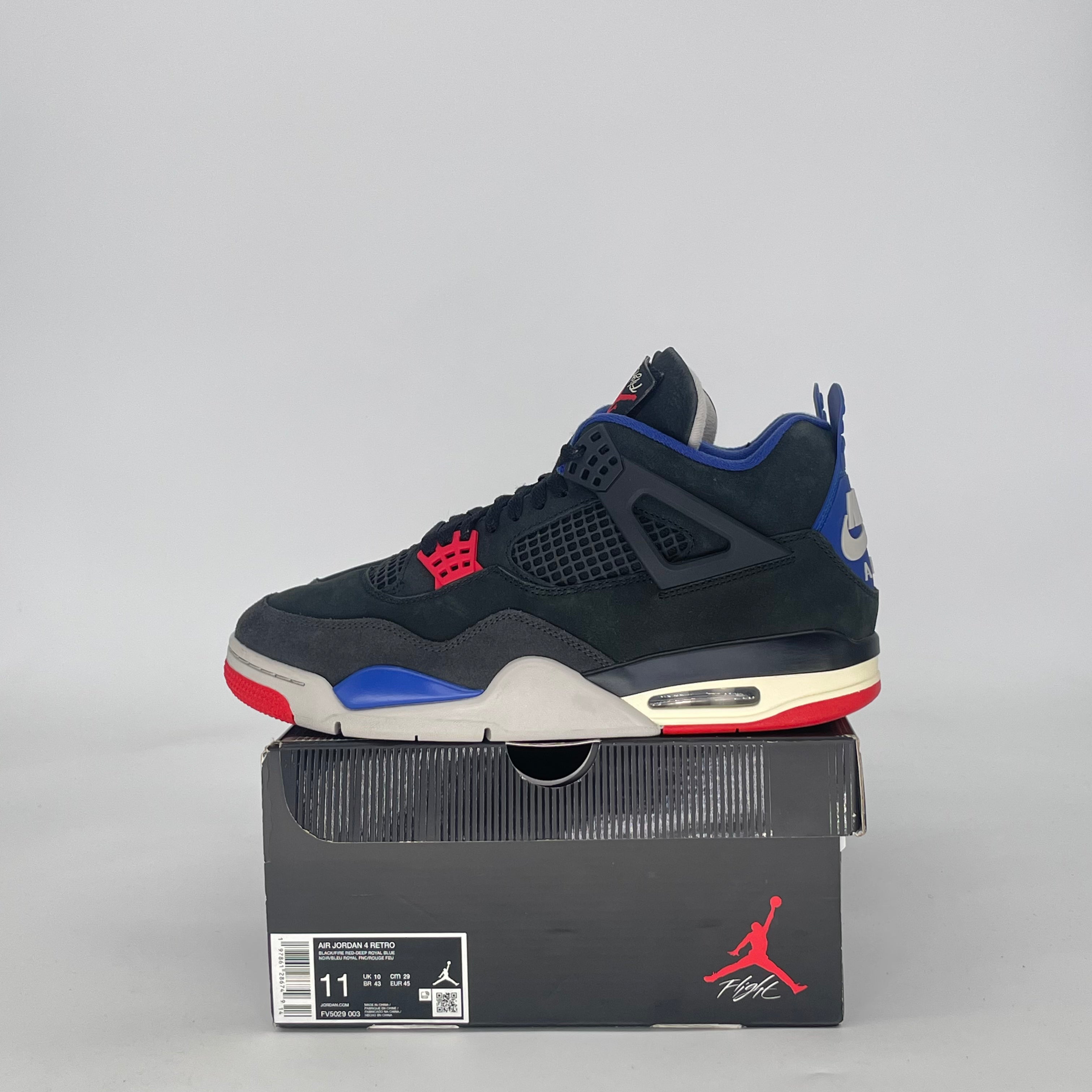 AIR JORDAN 4 RARE AIR (WHITE LETTERING) FV5029-003 SIZE 11/12.5W