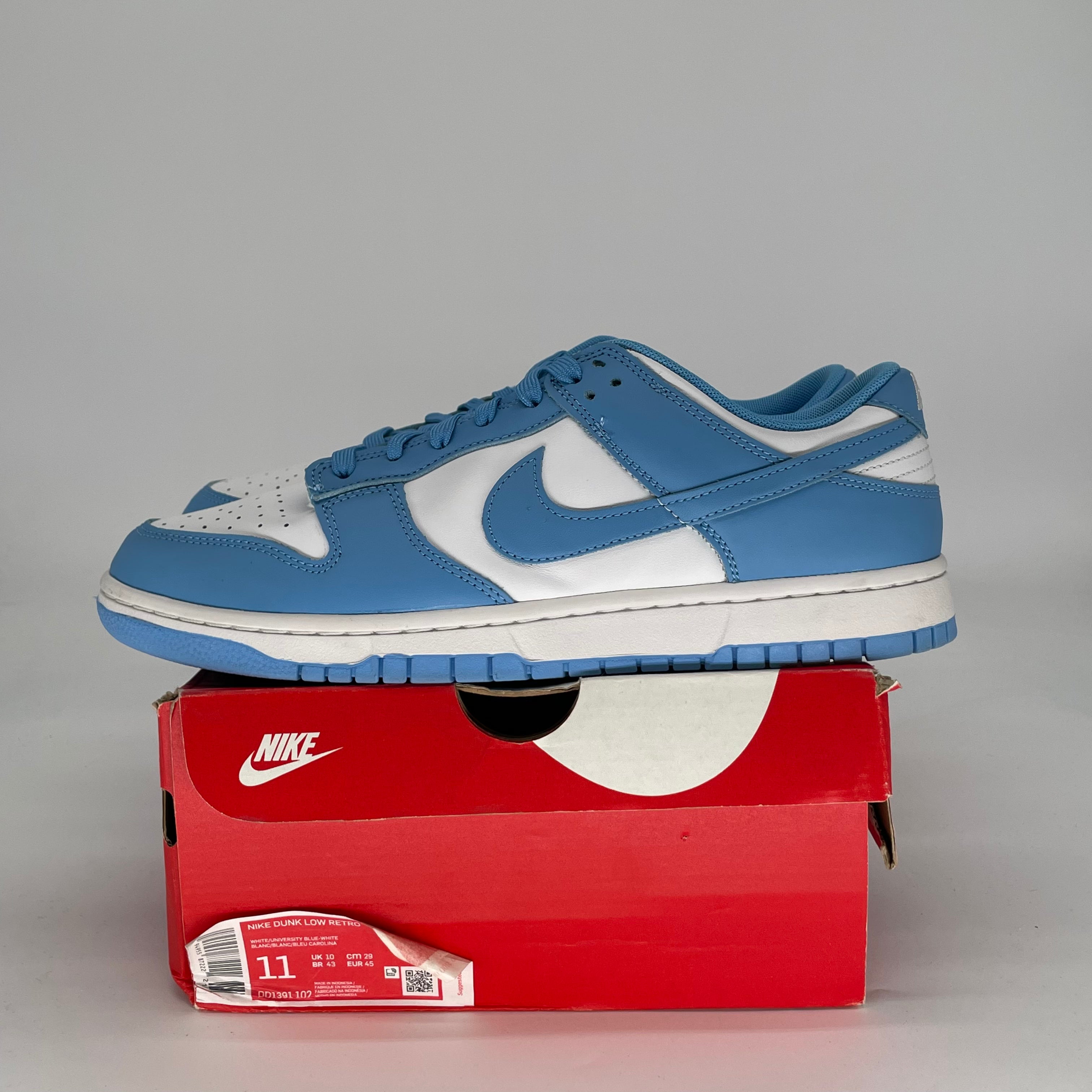 NIKE DUNK LOW UNC DD1391-102 SIZE 11/12.5W