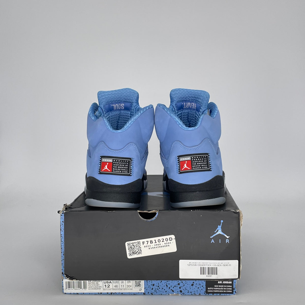 Jordan 5 Retro UNC University Blue