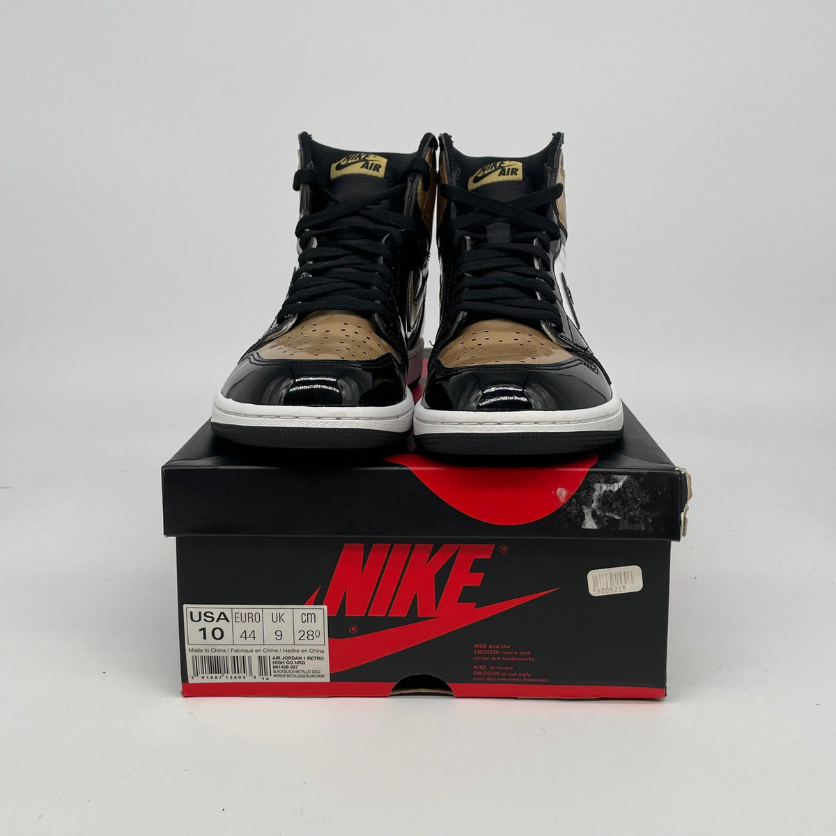 Jordan 1 Retro High NRG Patent Gold Toe