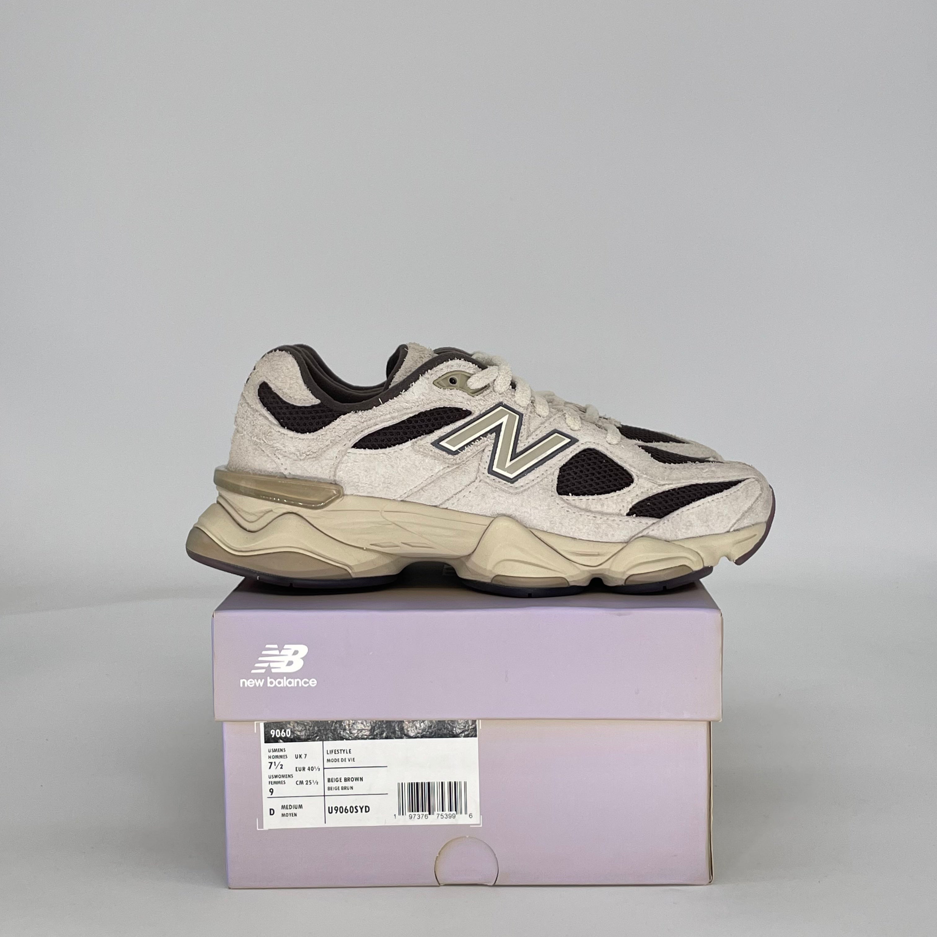 NEW BALANCE 9060 SYDNEY MCLAUGHLIN-LEVRONE LINEN BLACK COFFEE U9060SYD SIZE 7.5/9W MENS