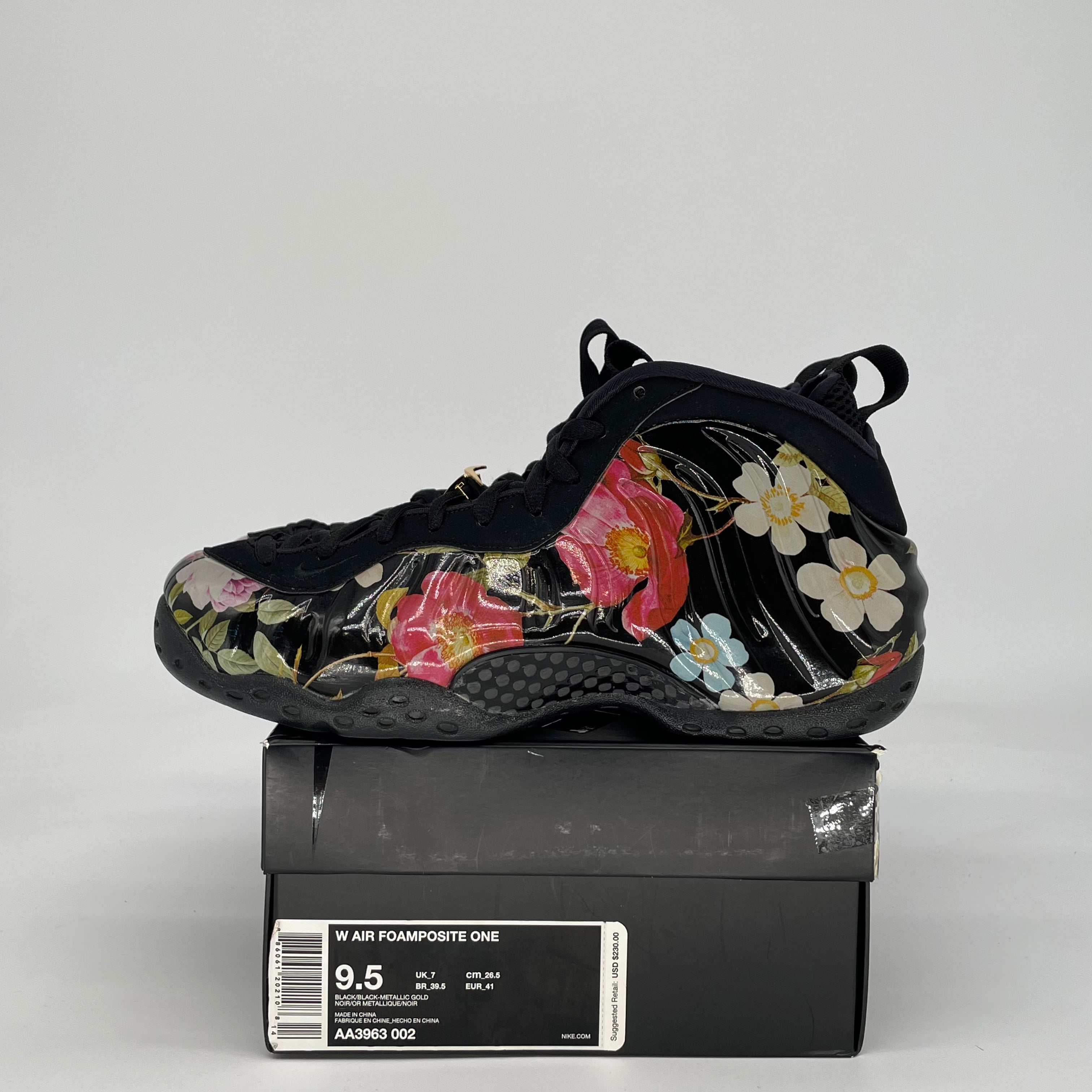NIKE AIR FOAMPOSITE FLORAL W AA3963-002 SIZE 8/9.5W