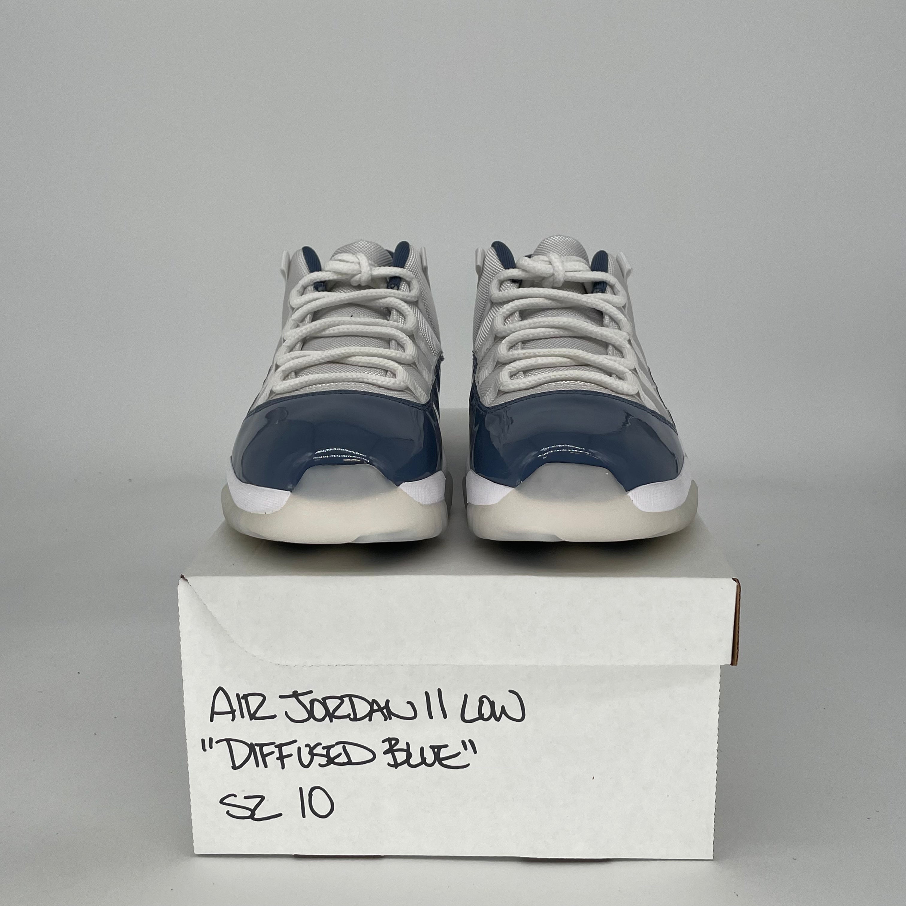 AIR JORDAN 11 LOW DIFFUSED BLUE FV5104-104 SIZE 10/11.5W
