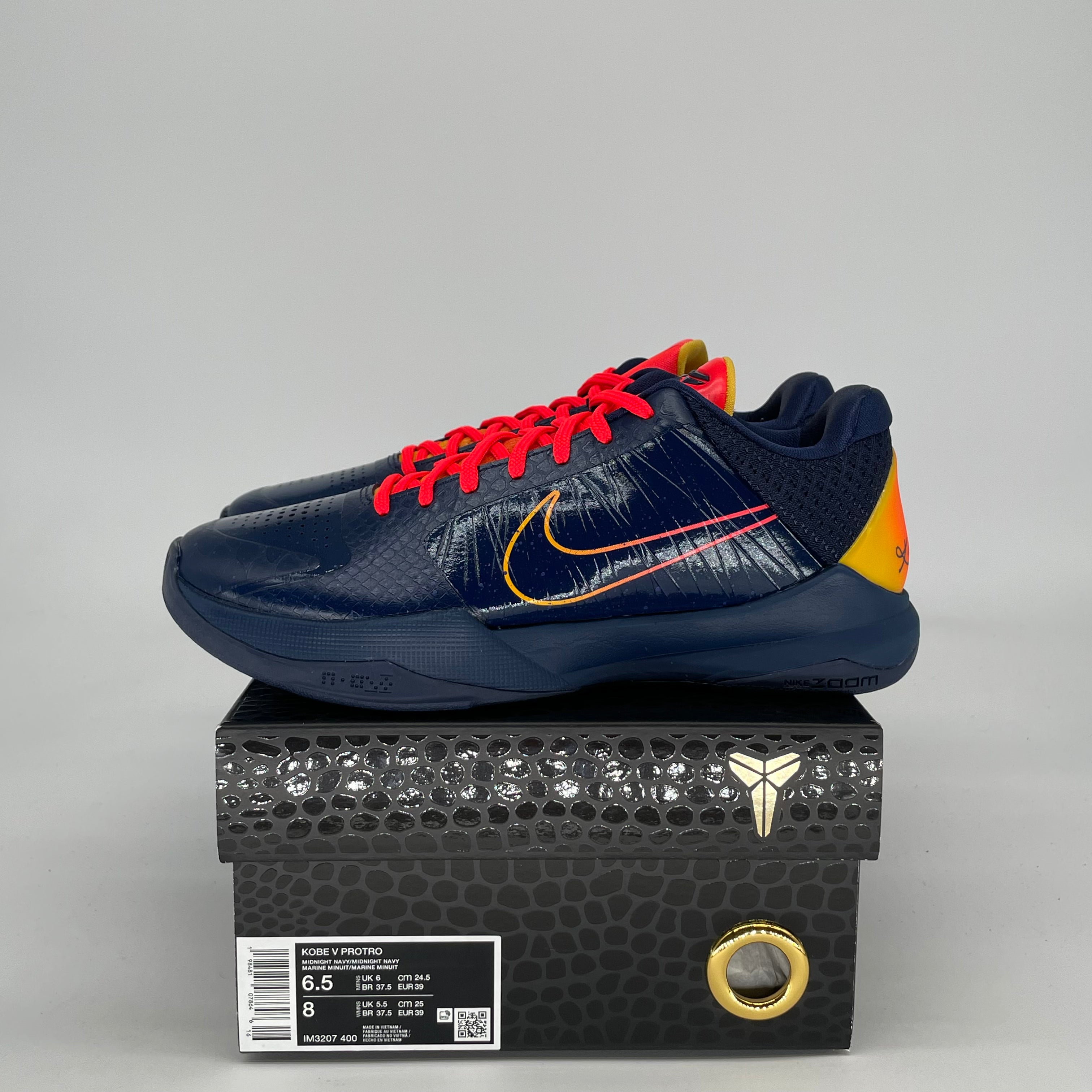 NIKE KOBE 5 PROTRO CAITLIN CLARK INDIANA FEVER IM3207-400 SIZE 6.5/8W