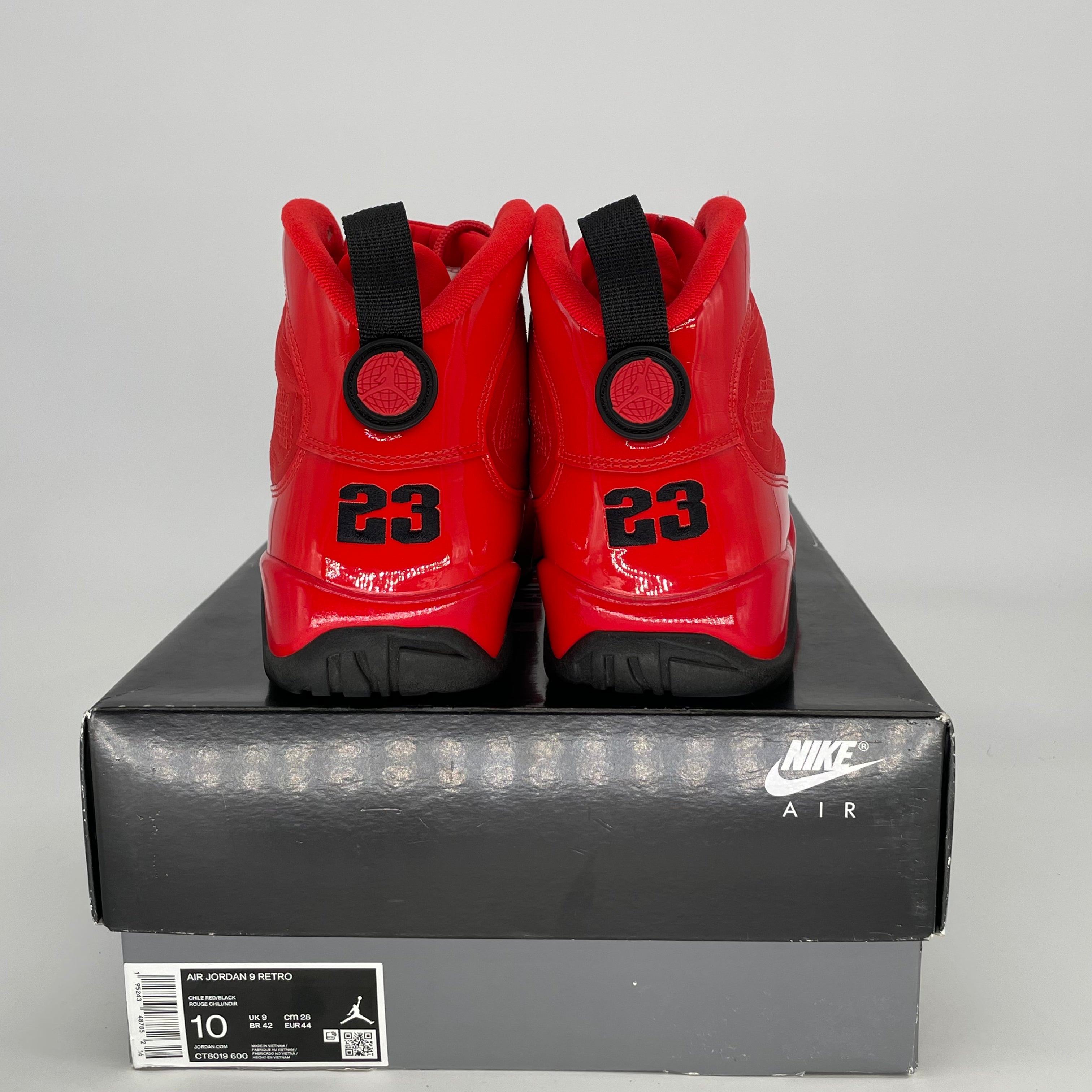 AIR JORDAN 9 CHILE RED CT8013-600 SIZE 10/11.5W