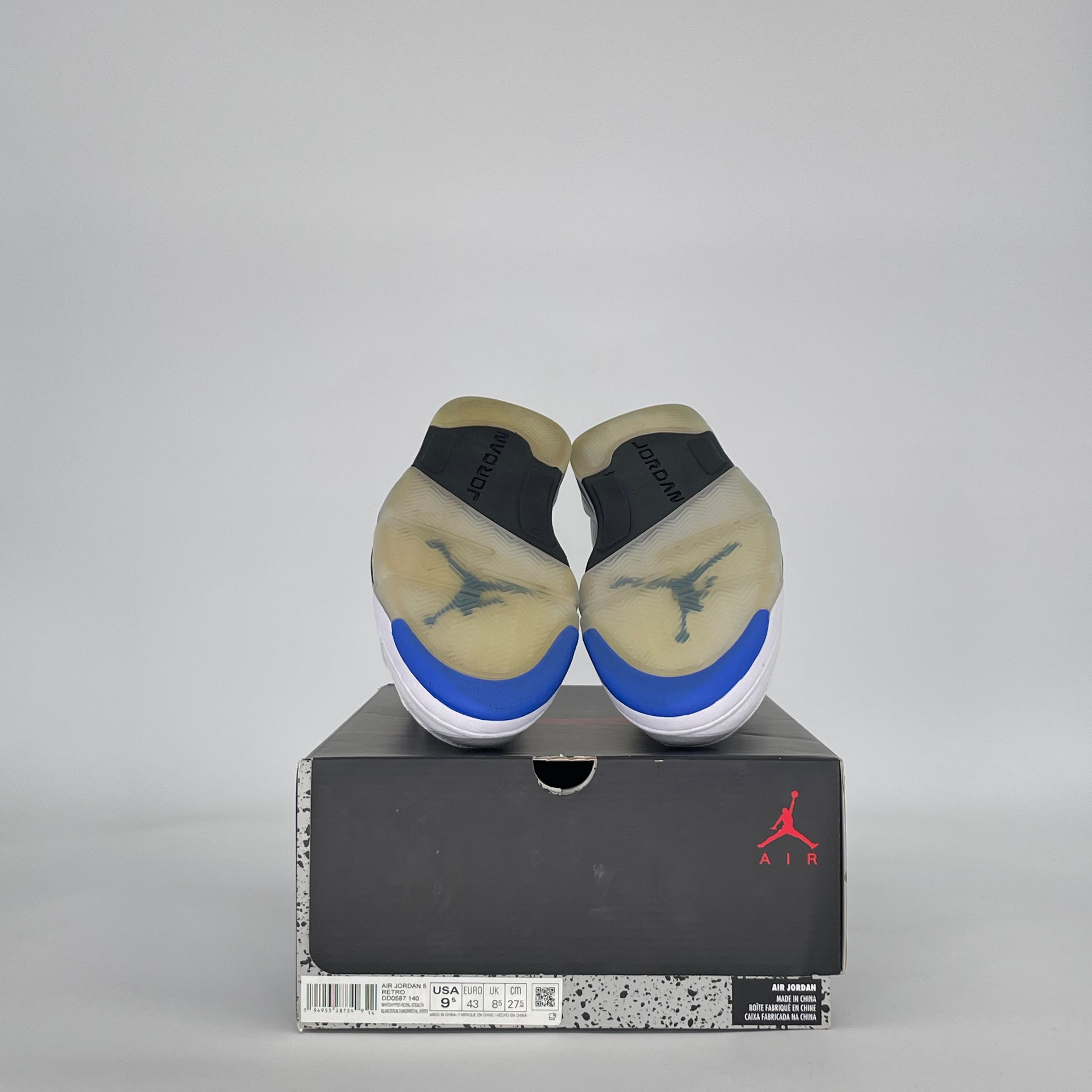 AIR JORDAN 5 WHITE STEALTH (2021) DD0587-140 SIZE 9.5/11W