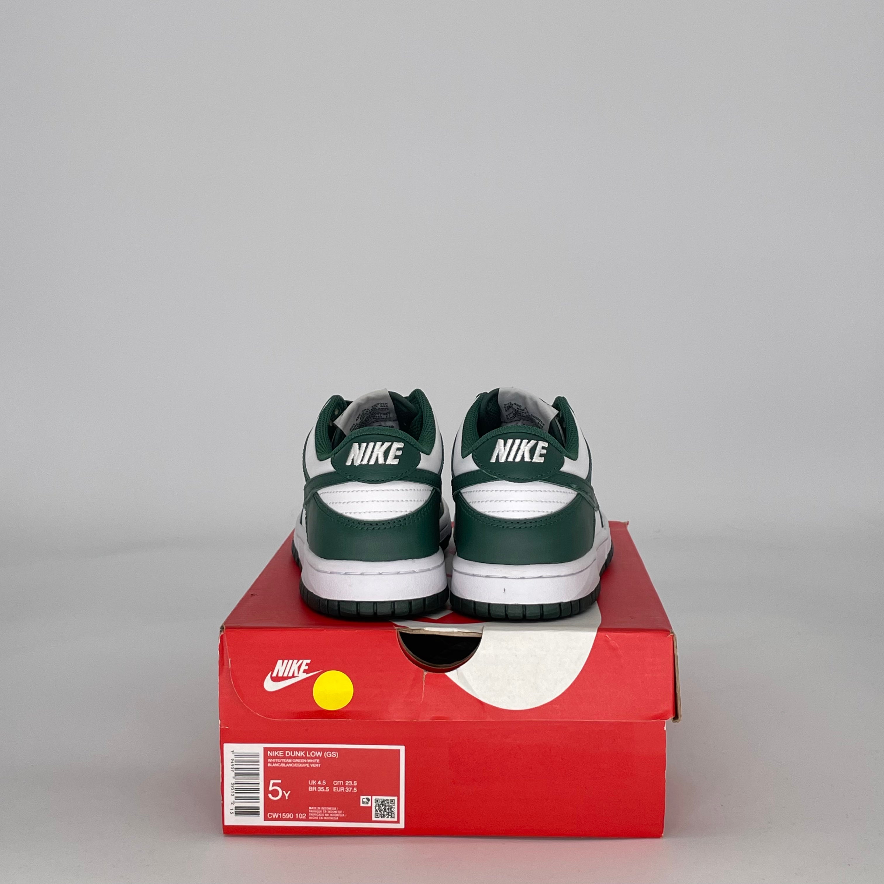 NIKE DUNK LOW MICHIGAN STATE CW1590-102 SIZE 5/6.5W GS