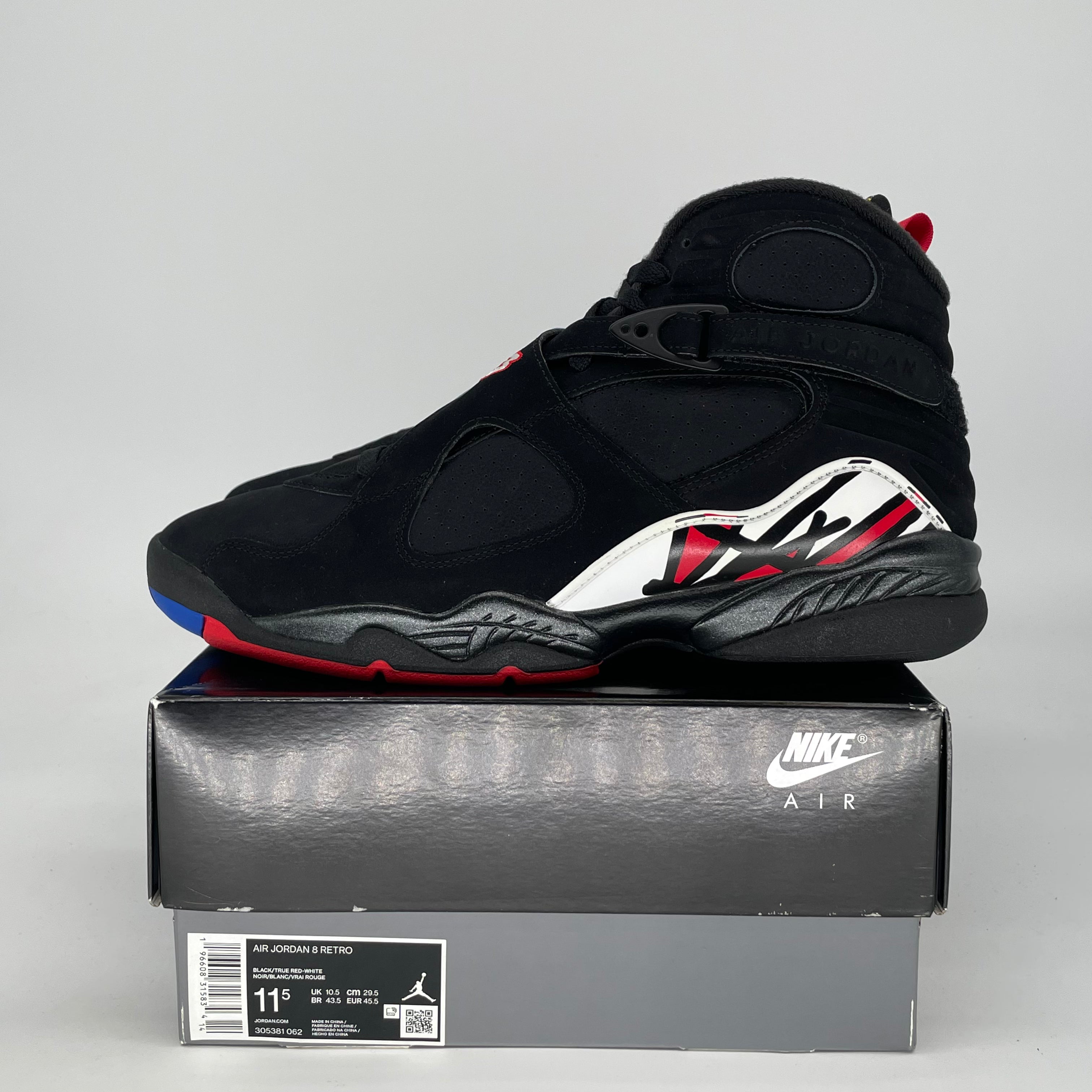AIR JORDAN 8 PLAYOFFS 305381-062 SIZE 11.5/13W