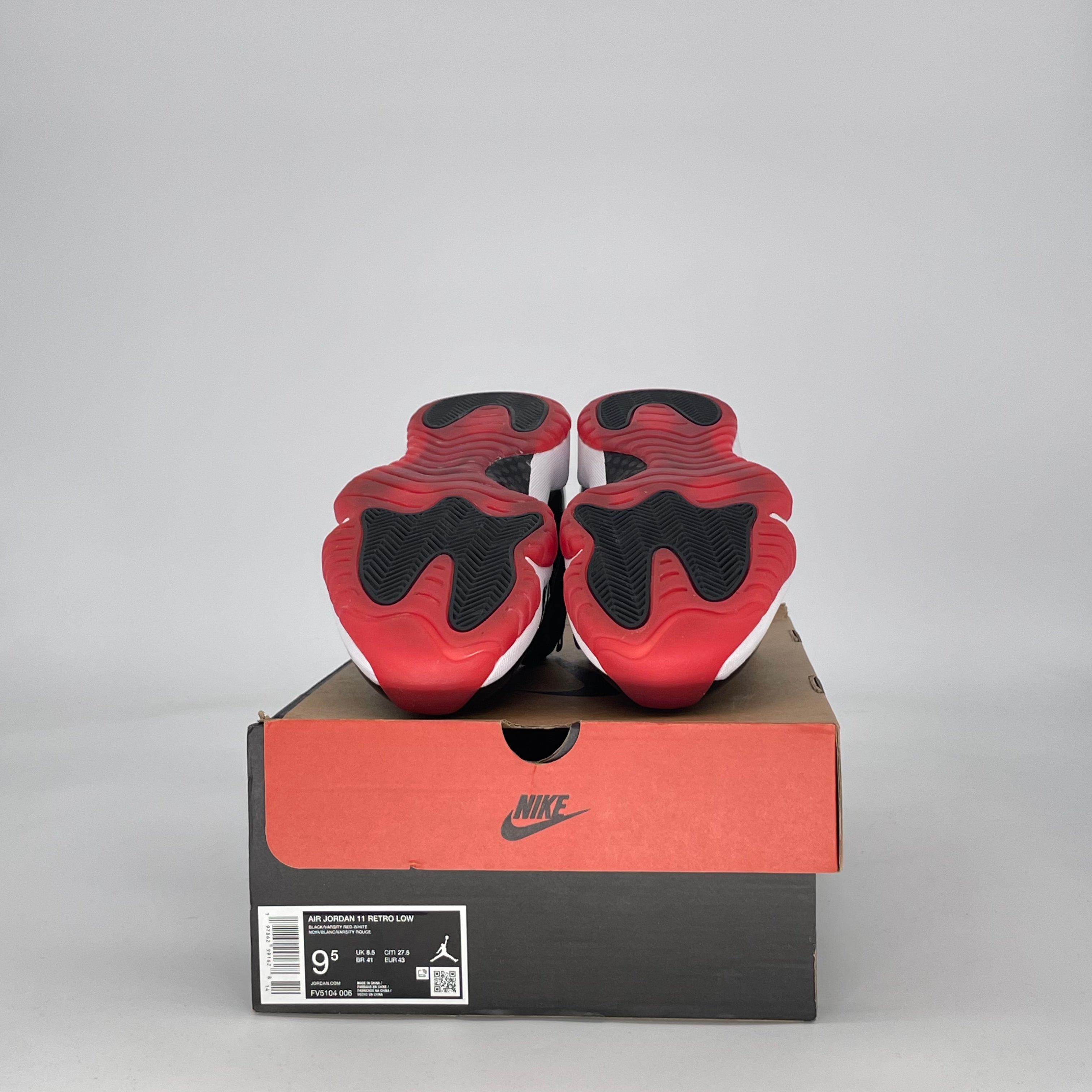 AIR JORDAN 11 LOW BRED FV5104-006 SIZE 9.5/11W
