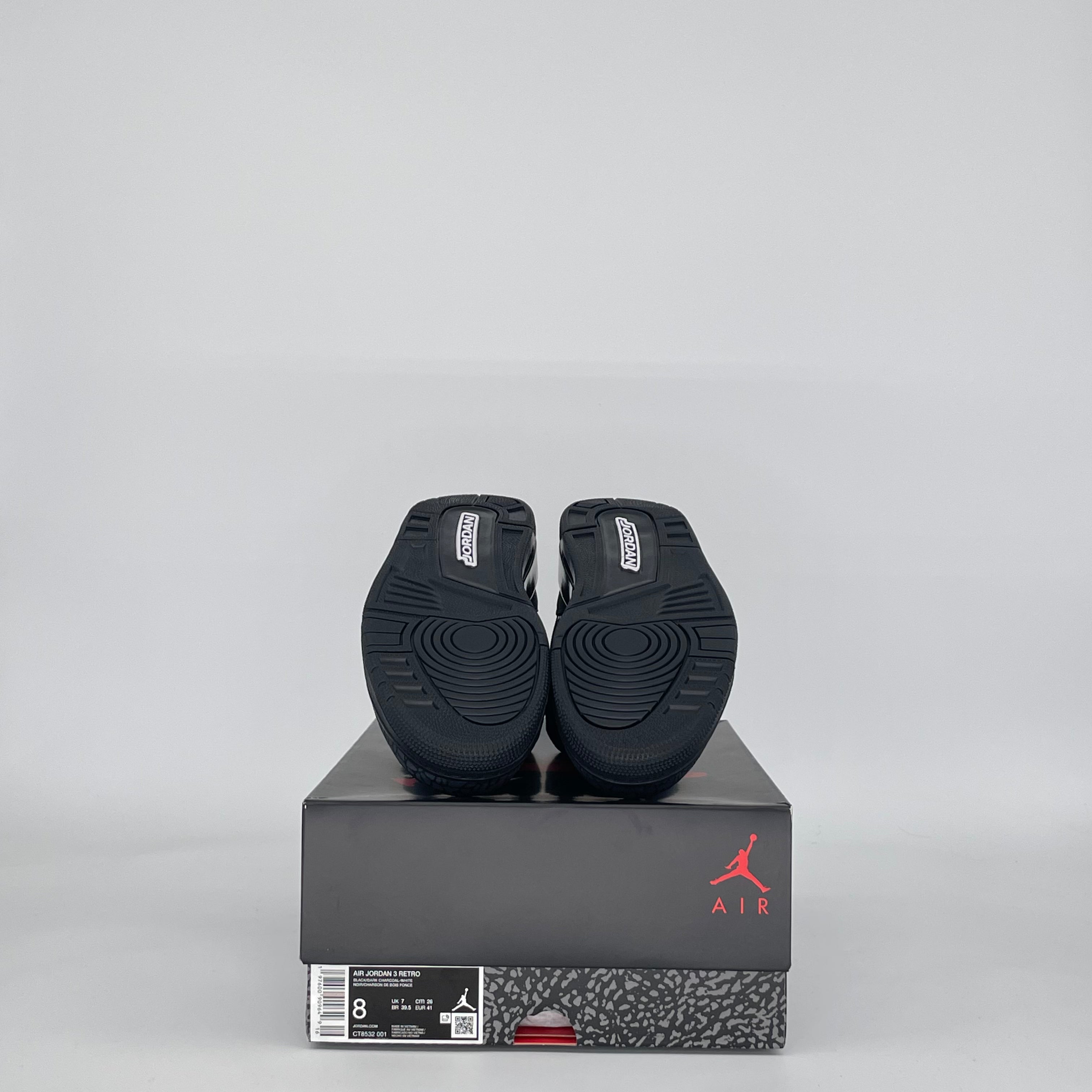 AIR JORDAN 3 BLACK CAT CT8532-001 SIZE 8/9.5W
