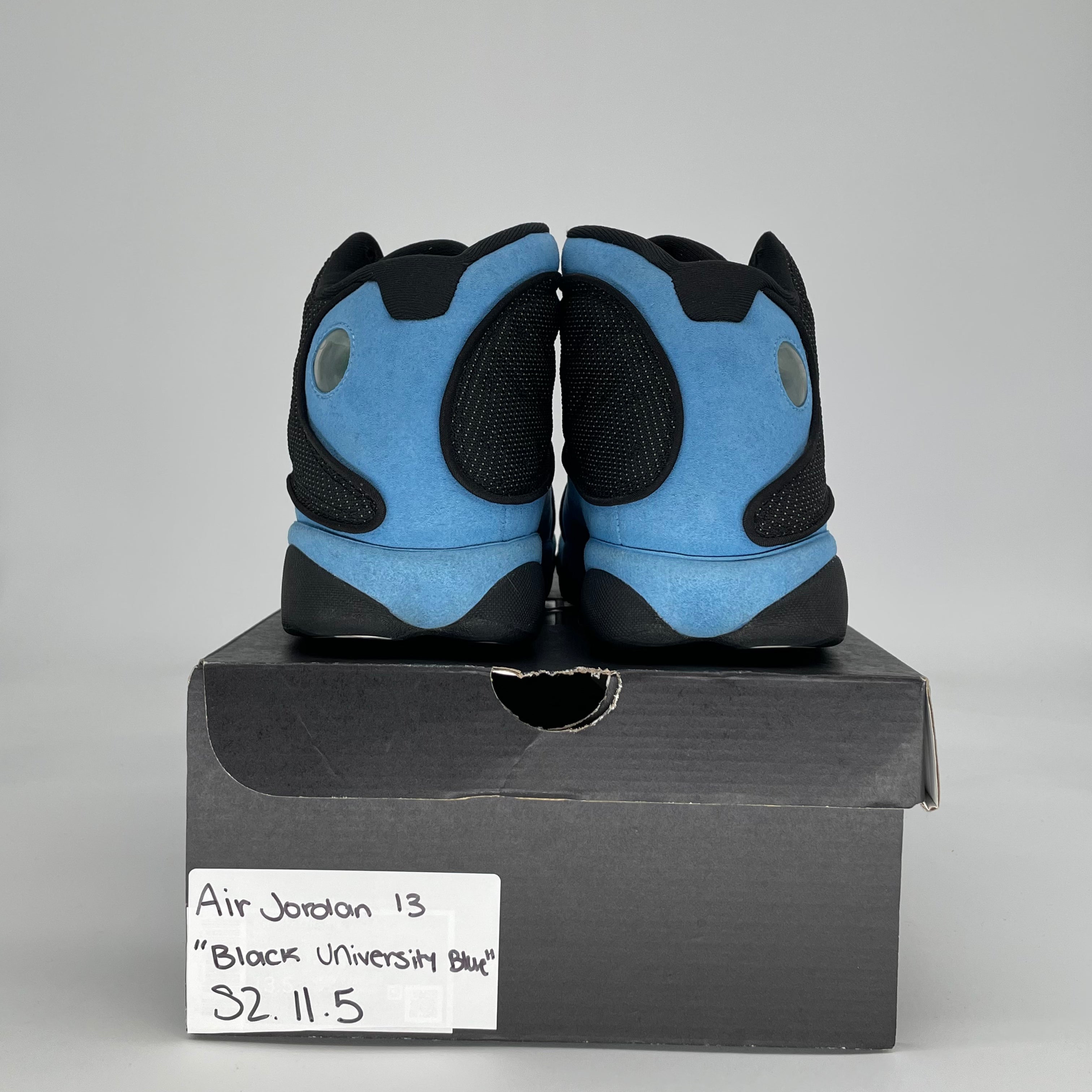 AIR JORDAN 13 BLACK UNIVERSITY BLUE DJ5982-041 SIZE 11.5/13W