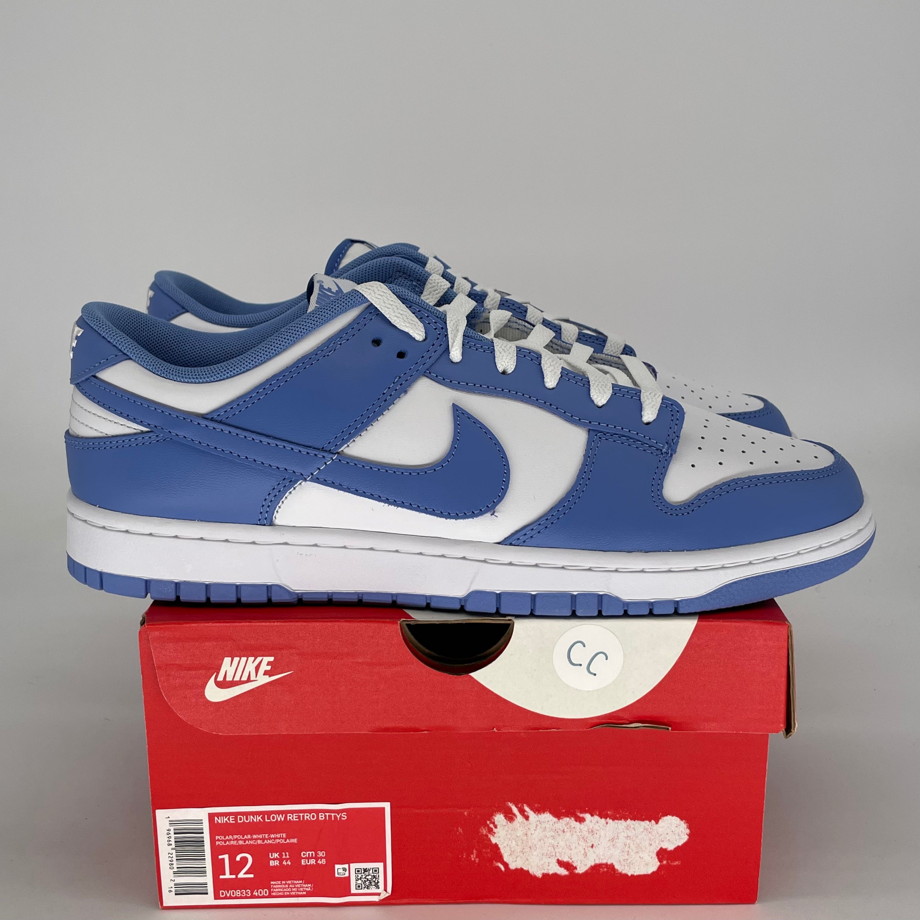 NIKE DUNK LOW POLAR BLUE DV0833-400 SIZE 12/13.5W