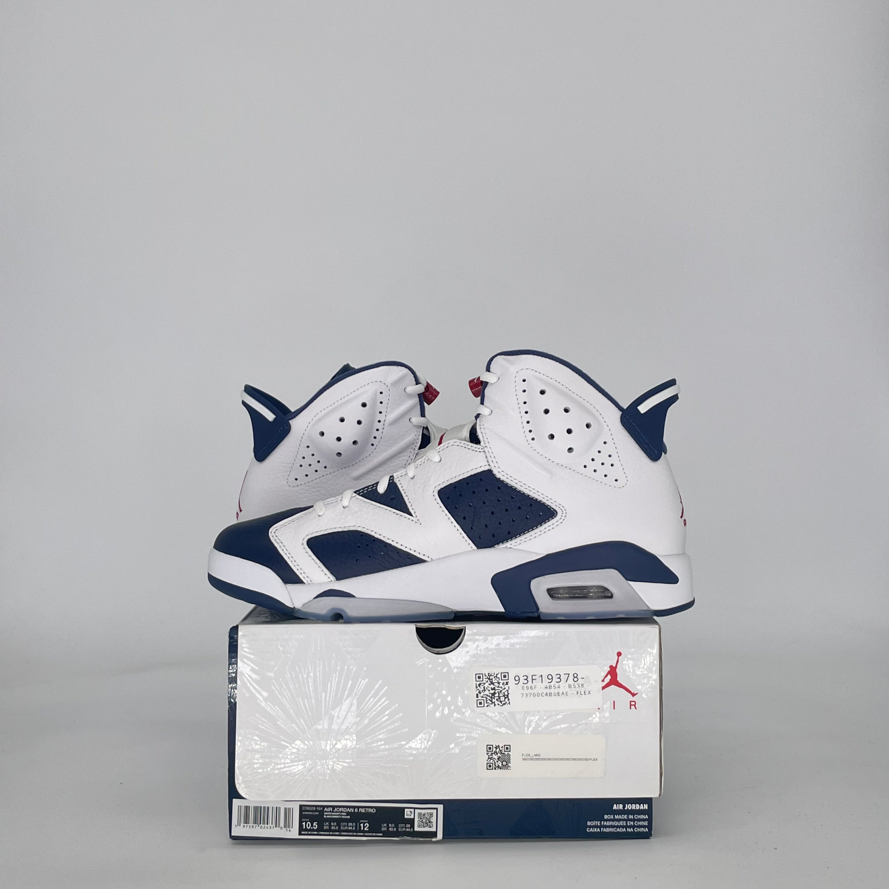 AIR JORDAN 6 OLYMPIC CT8529-164 SIZE 10.5/12W