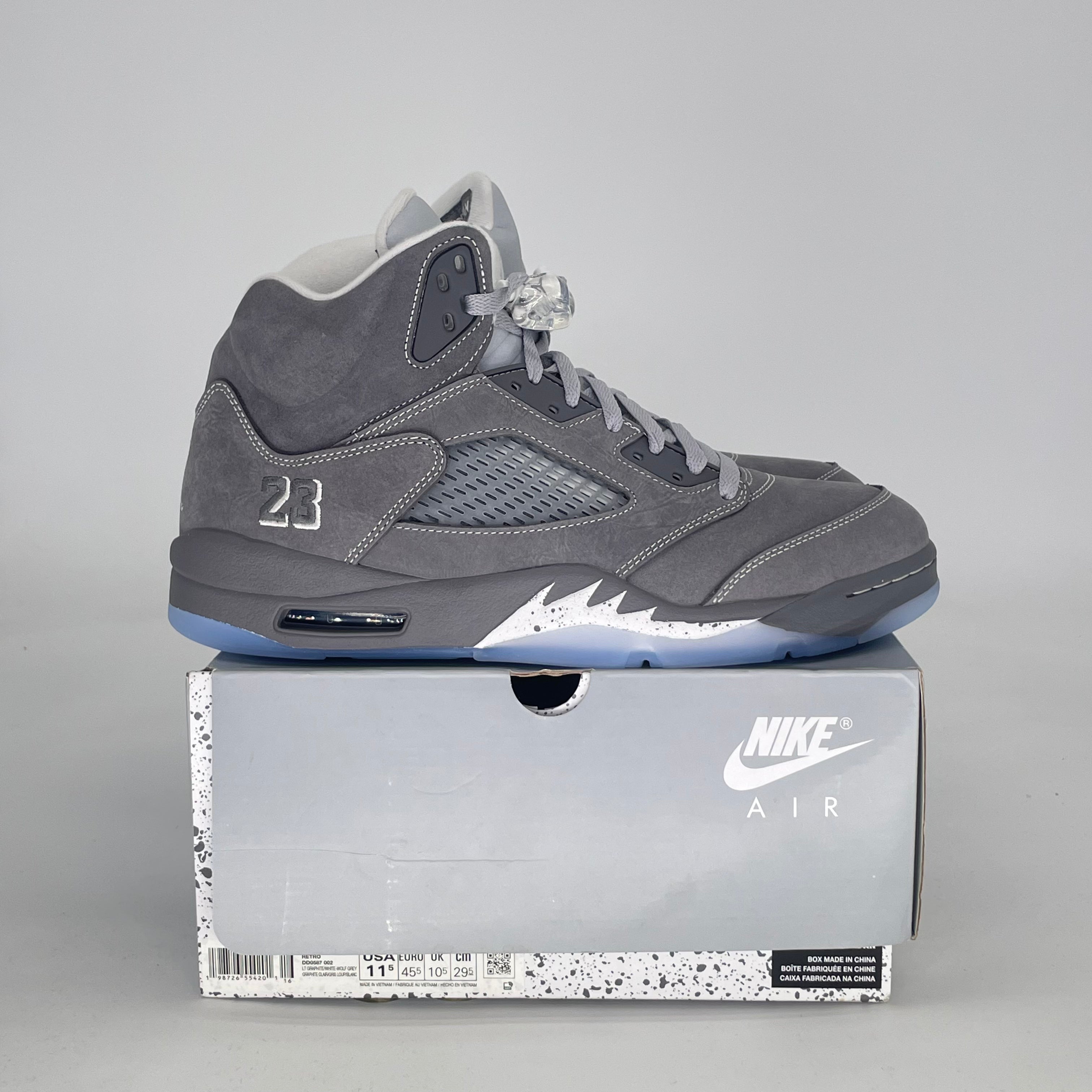 AIR JORDAN 5 WOLF GREY DD0587-002 SIZE 11.5/13W