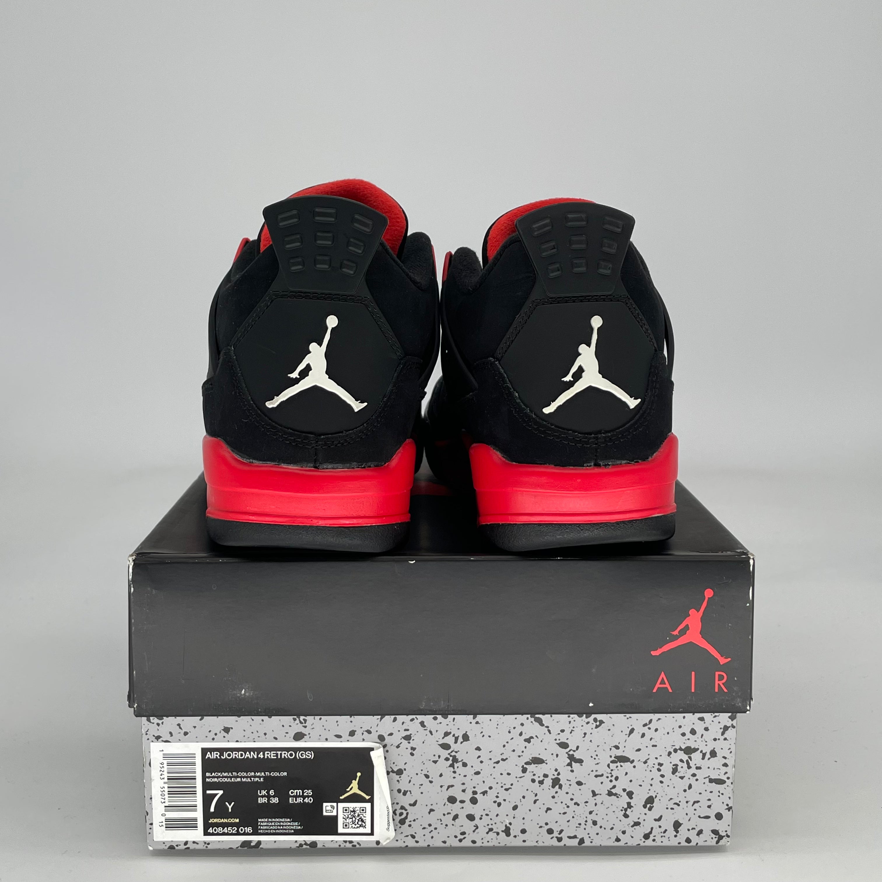 AIR JORDAN 4 RED THUNDER 408452-016 SIZE 7/8.5W