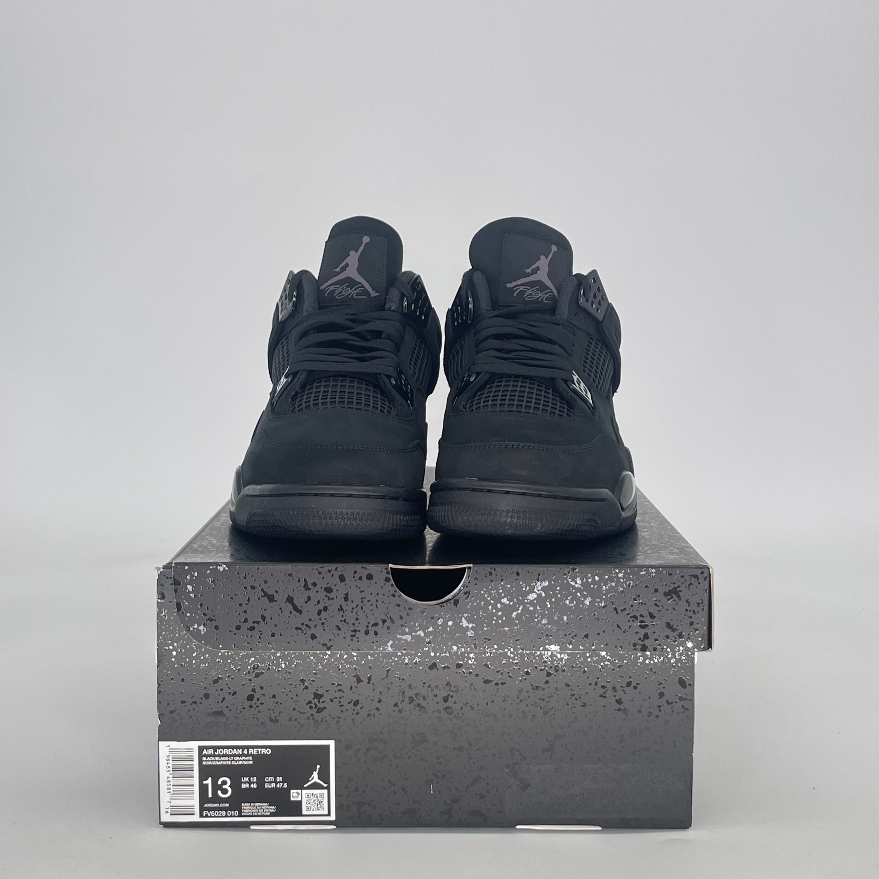 AIR JORDAN 4 BLACK CAT FV5029-010 SIZE 13/14.5W