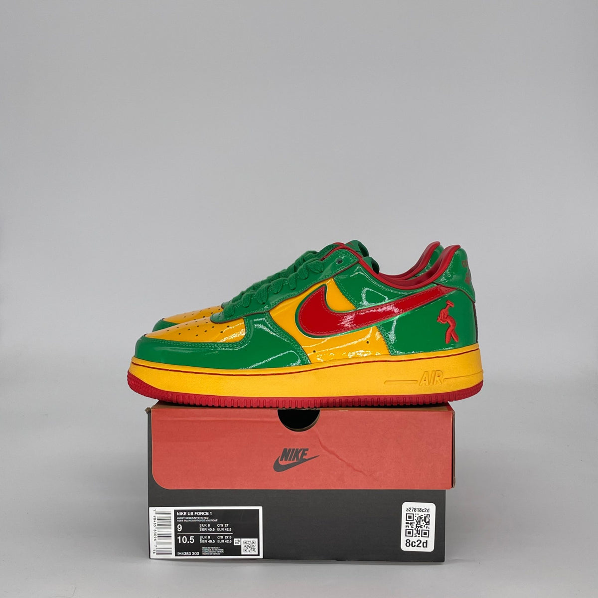 NIKE AIR FORCE 1 LOW LIL YACHTY CONCRETE BOYS LUCKY GREEN