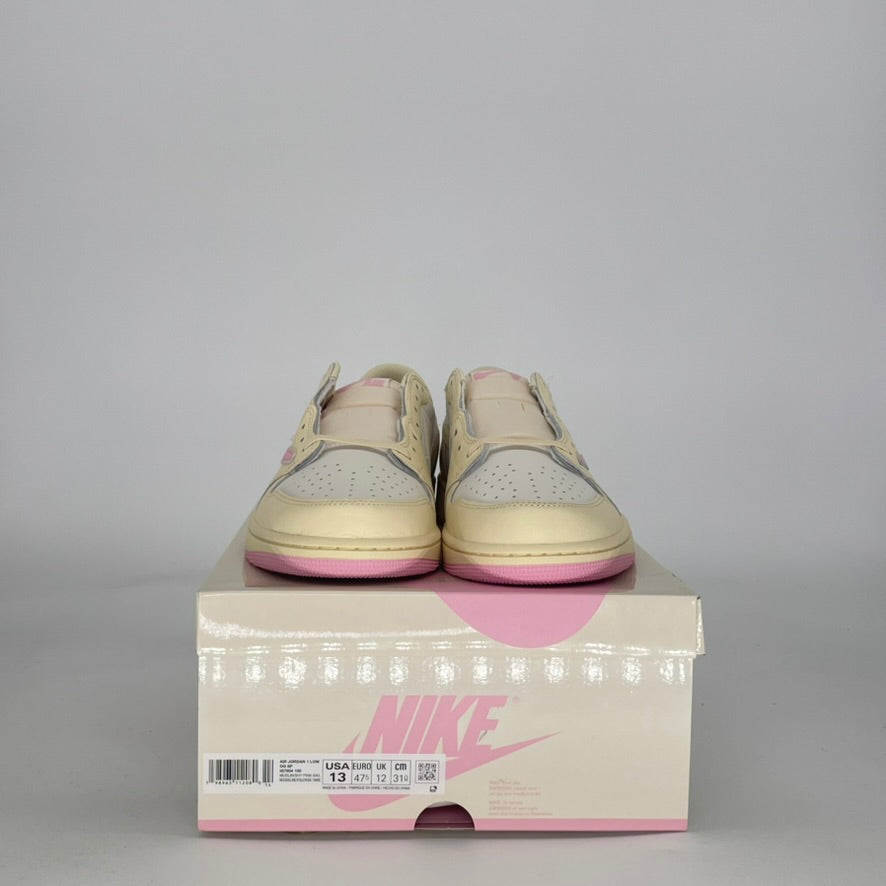 AIR JORDAN 1 LOW TRAVIS SCOTT SHY PINK IQ7604-100 SIZE 13/14.5W