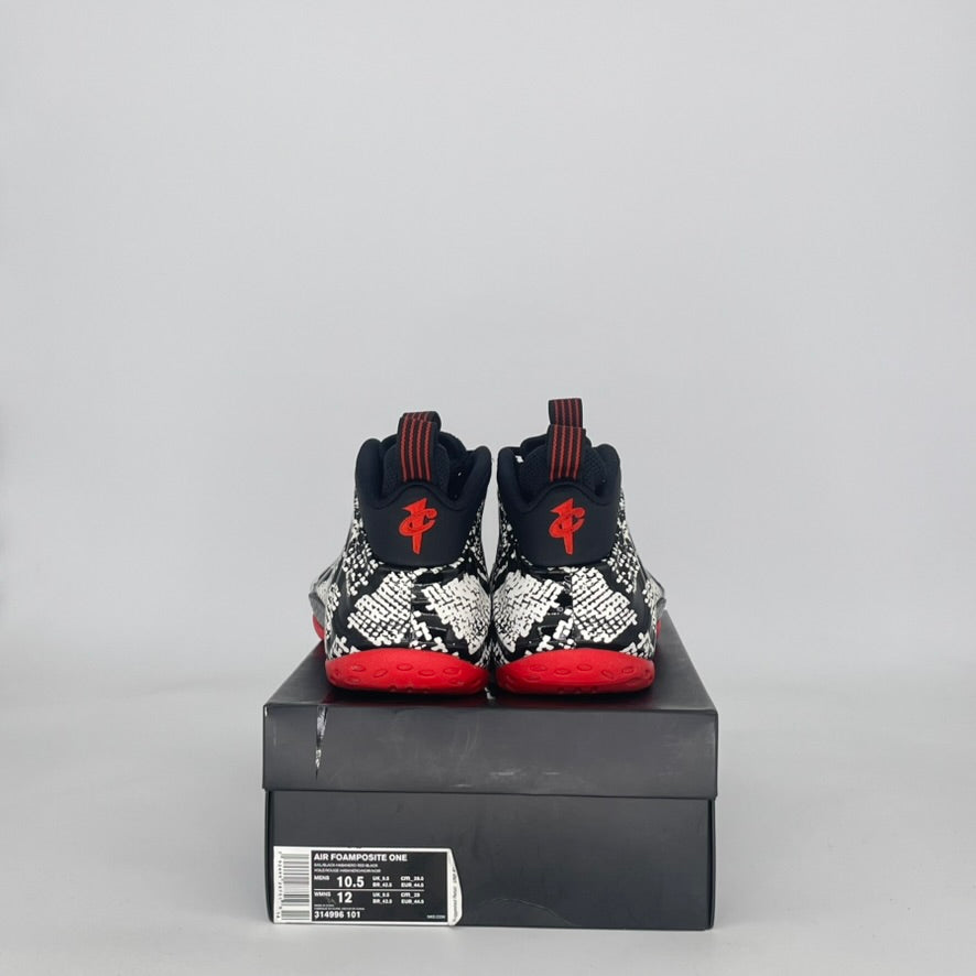 NIKE AIR FOAMPOSITE ONE ALBINO SNAKESKIN 314996-101 SIZE 10.5/12W