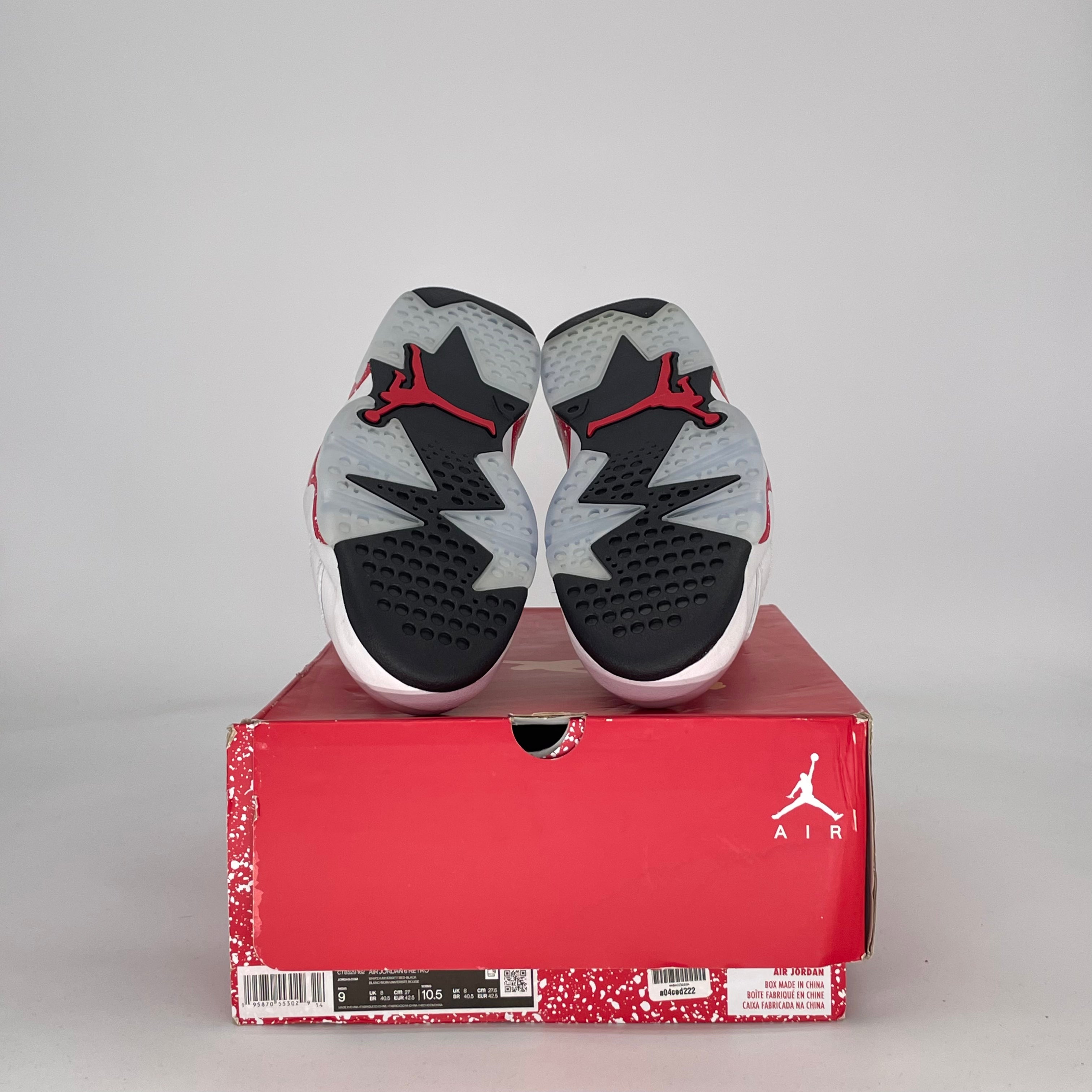 AIR JORDAN 6 RED OREO CT8529-162 SIZE 9/10.5W