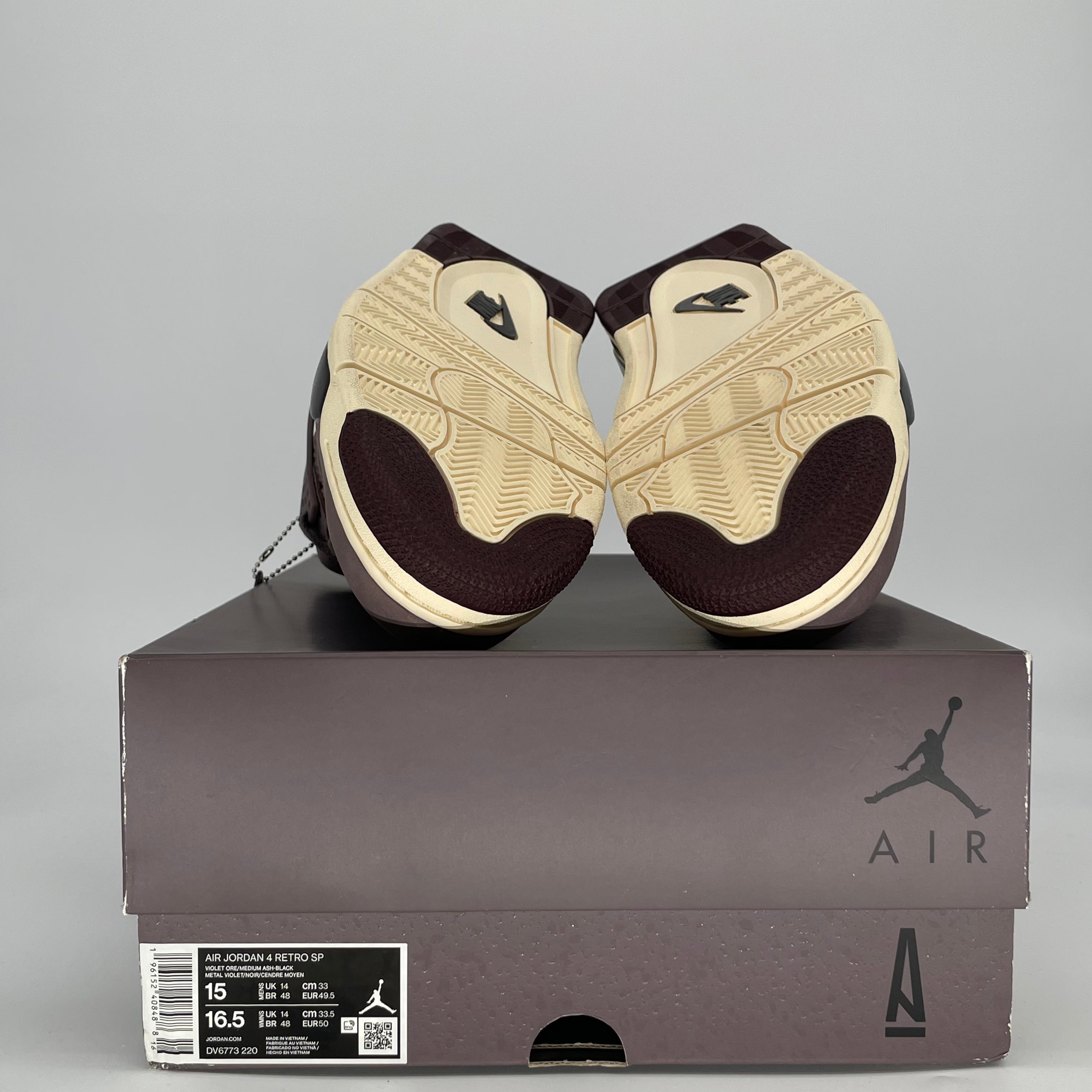 AIR JORDAN 4 A MA MANIERE VIOLET ORE DV6773-220 SIZE 15/16.5W