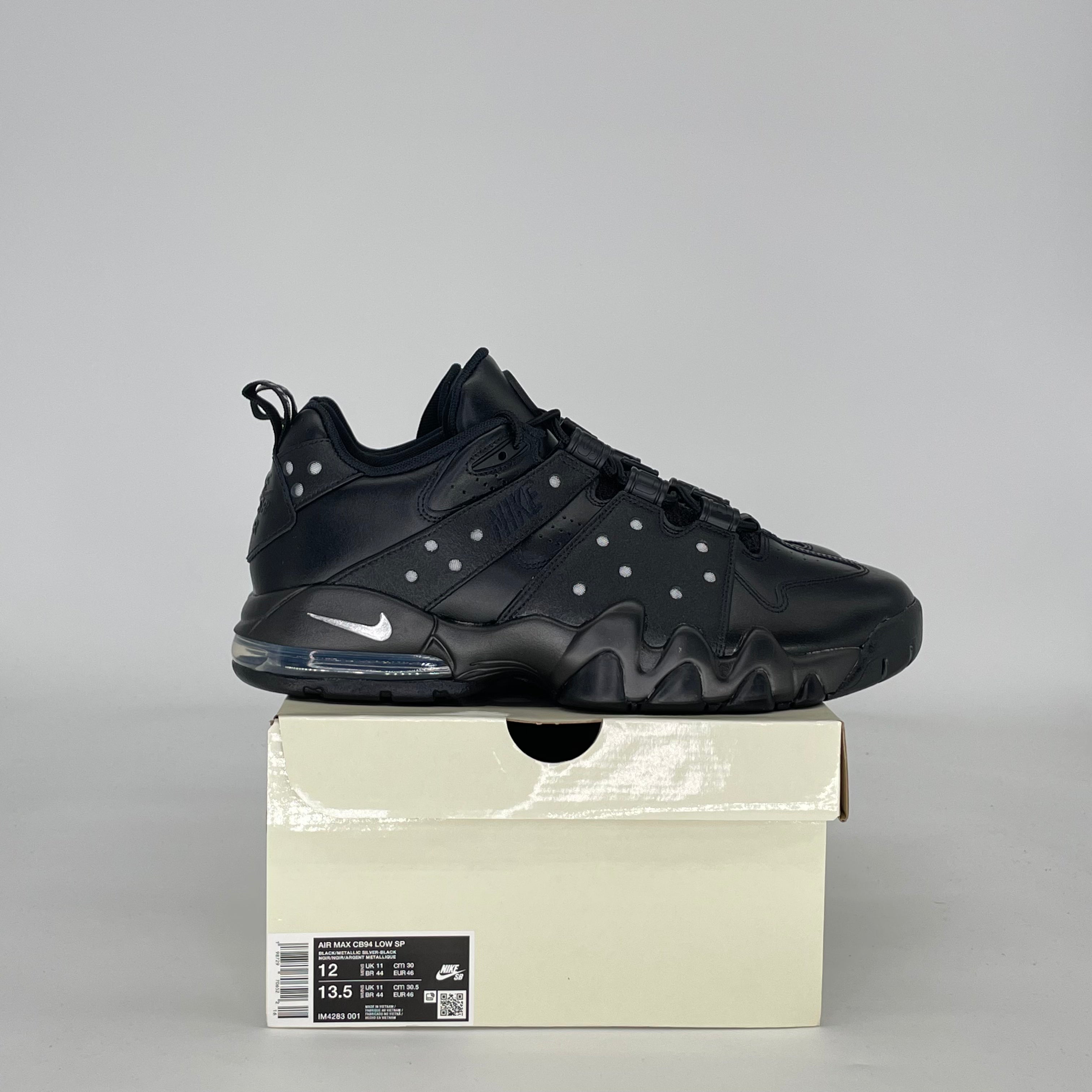 NIKE SB AIR MAX 2 CB '94 LOW SUPREME BLACK IM4283-001 SIZE 12/13.5W