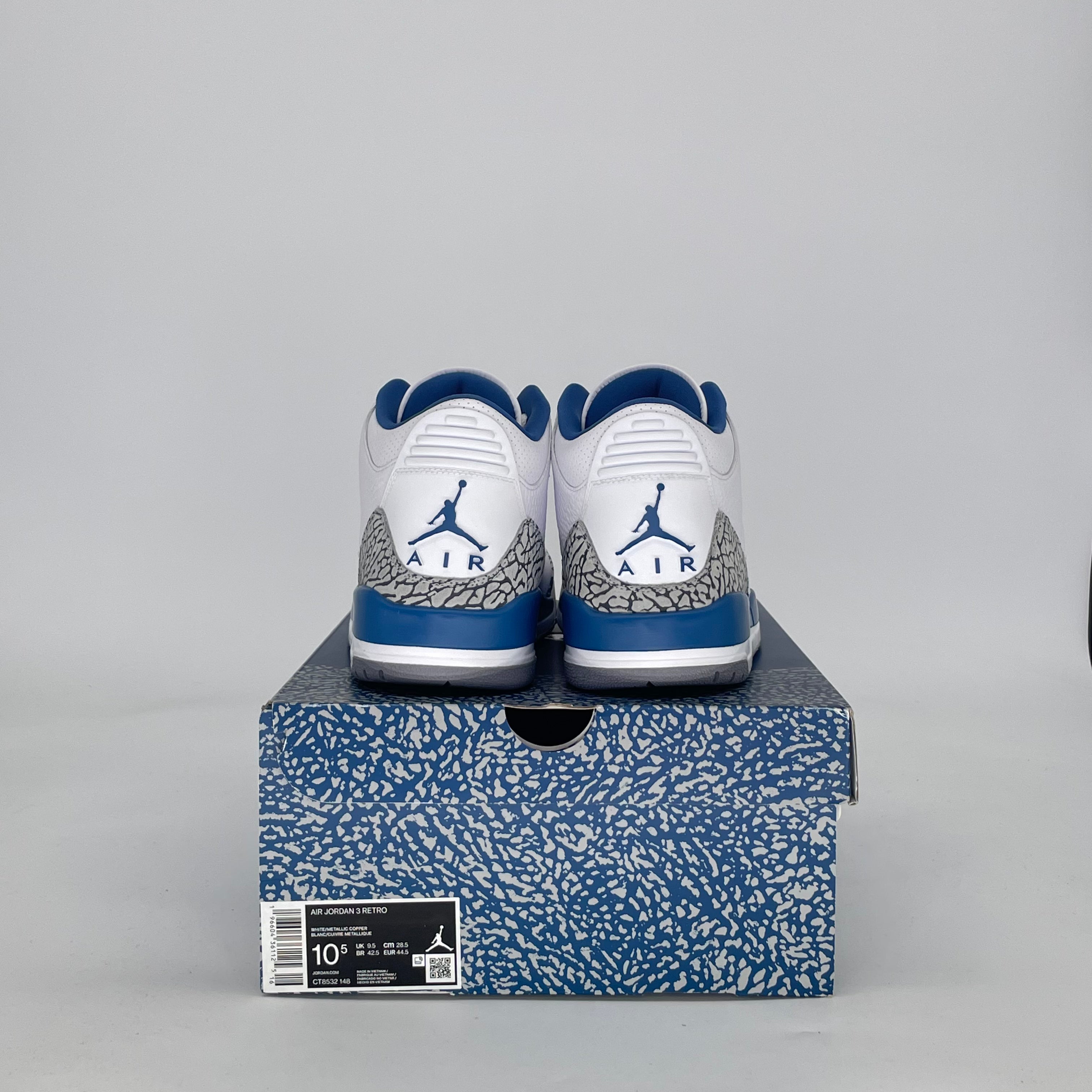 AIR JORDAN 3 WIZARDS CT8532-148 SIZE 10.5/12W
