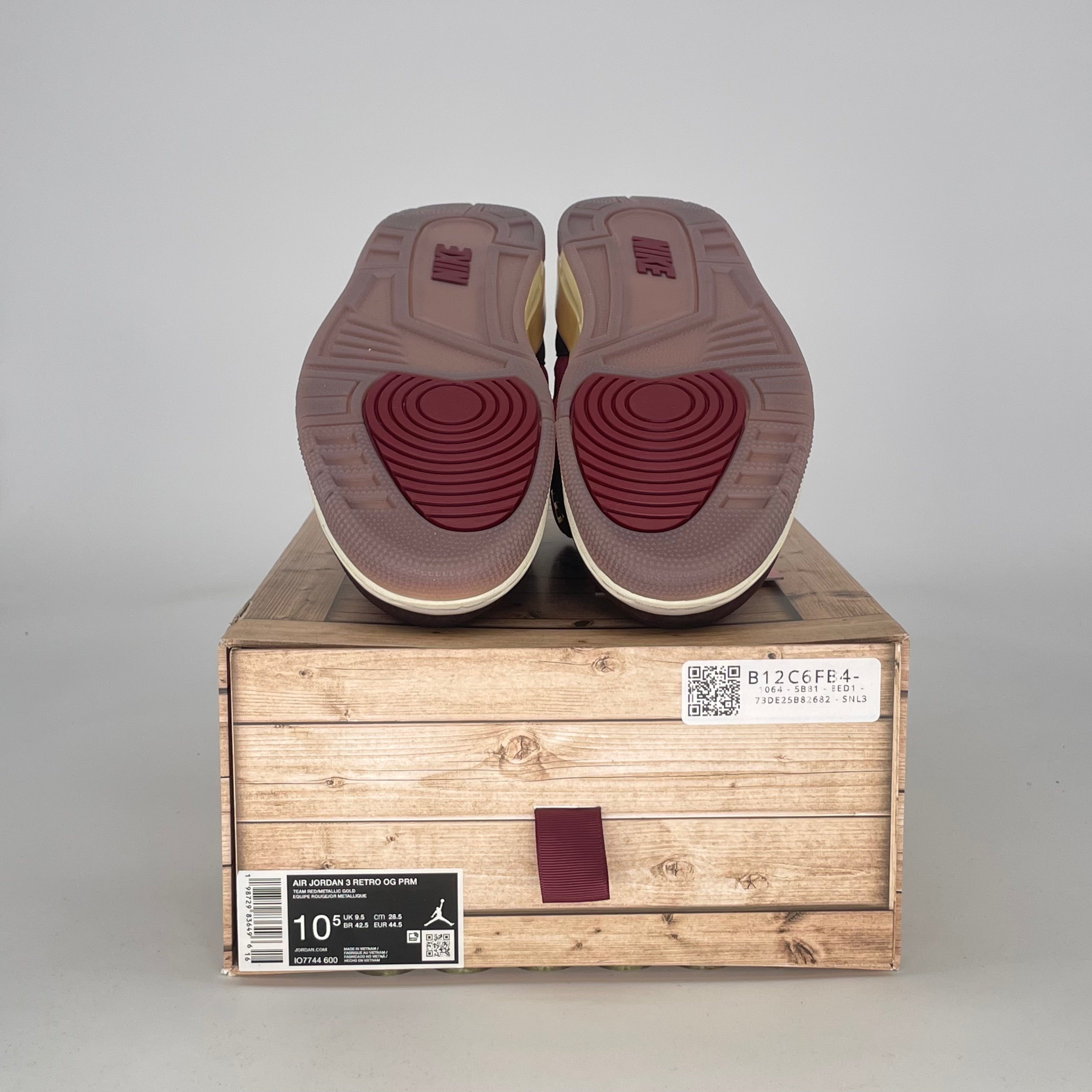 AIR JORDAN 3 BIN23 IO7744-600 SIZE 10.5/12W