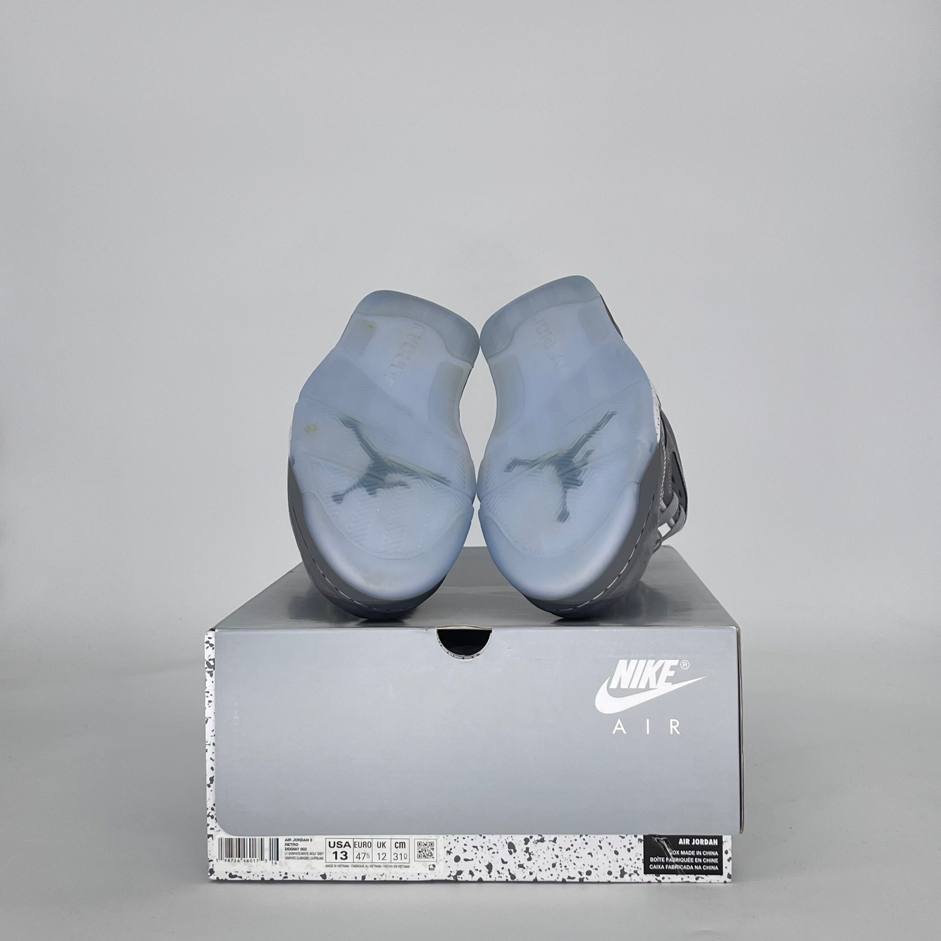 AIR JORDAN 5 WOLF GREY DD0587-002 SIZE 13/14.5W