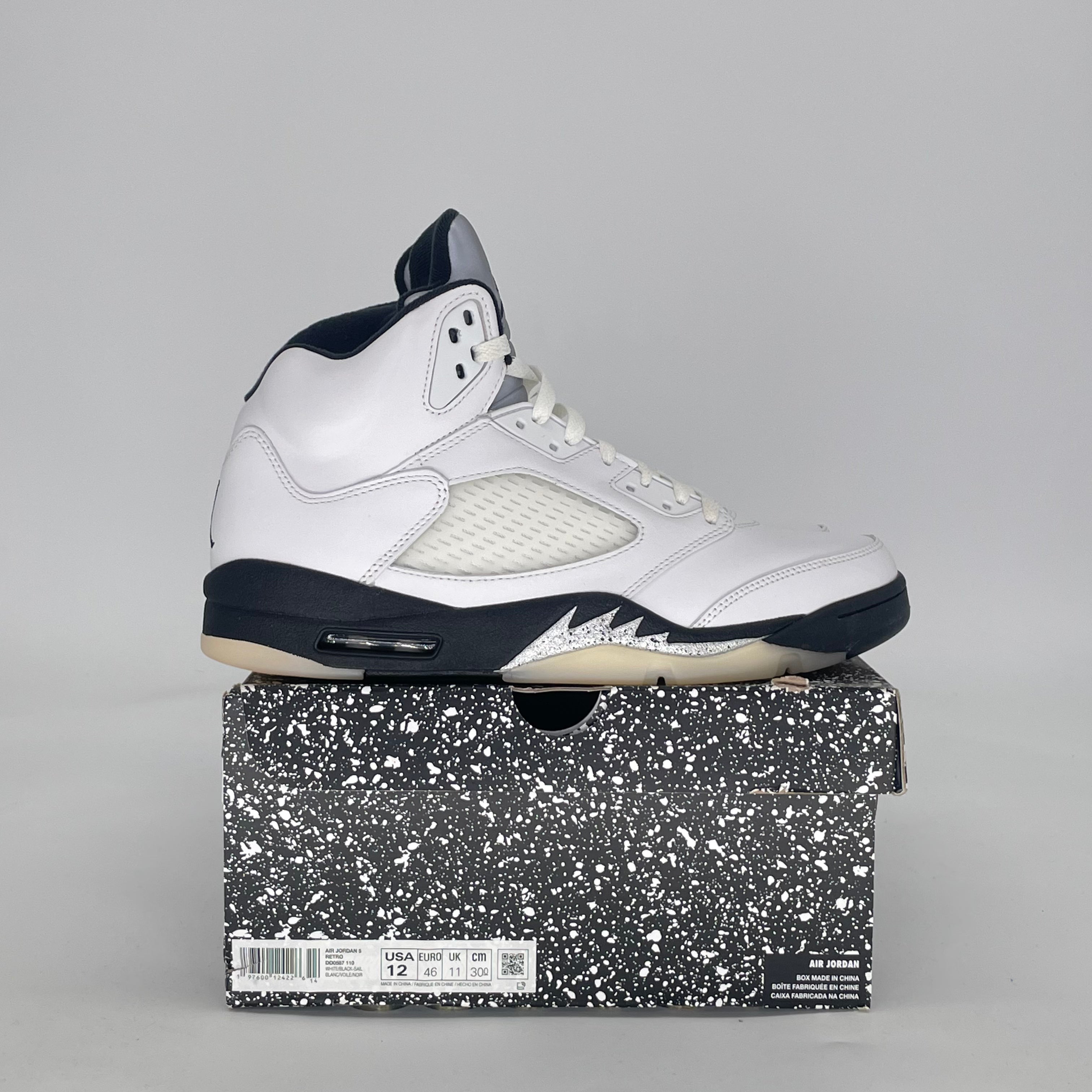 AIR JORDAN 5 REVERSE METALLIC DD0587-110 SIZE 12/13.5W