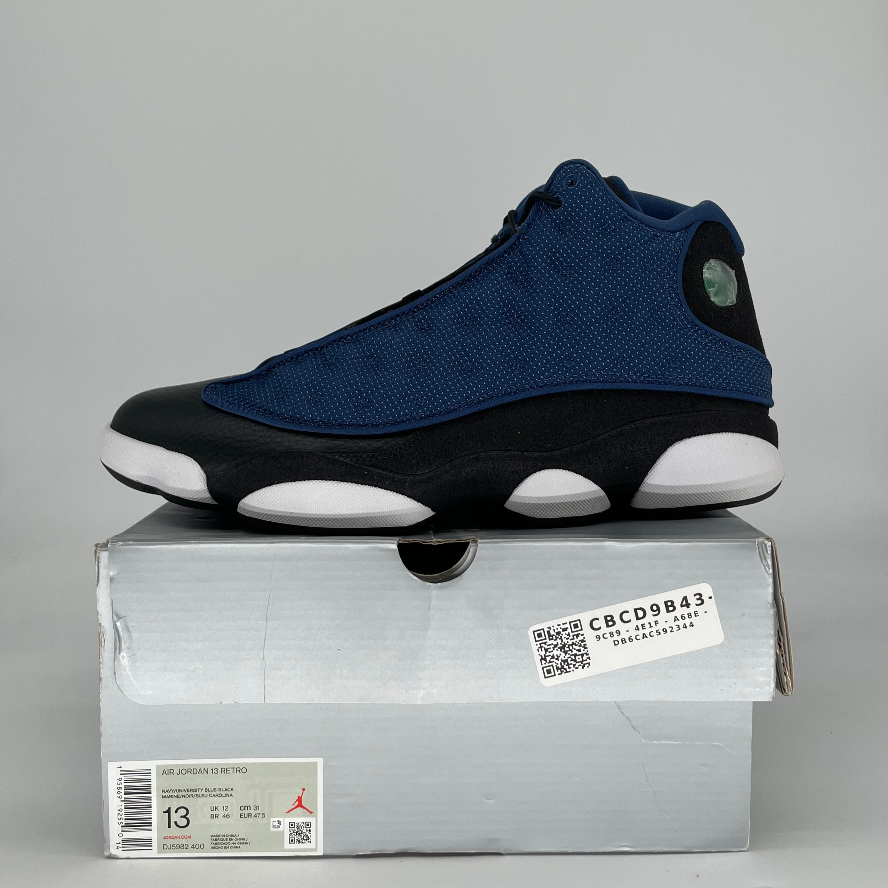 AIR JORDAN 13 BRAVE BLUE DJ5982-400 SIZE 13/14.5W