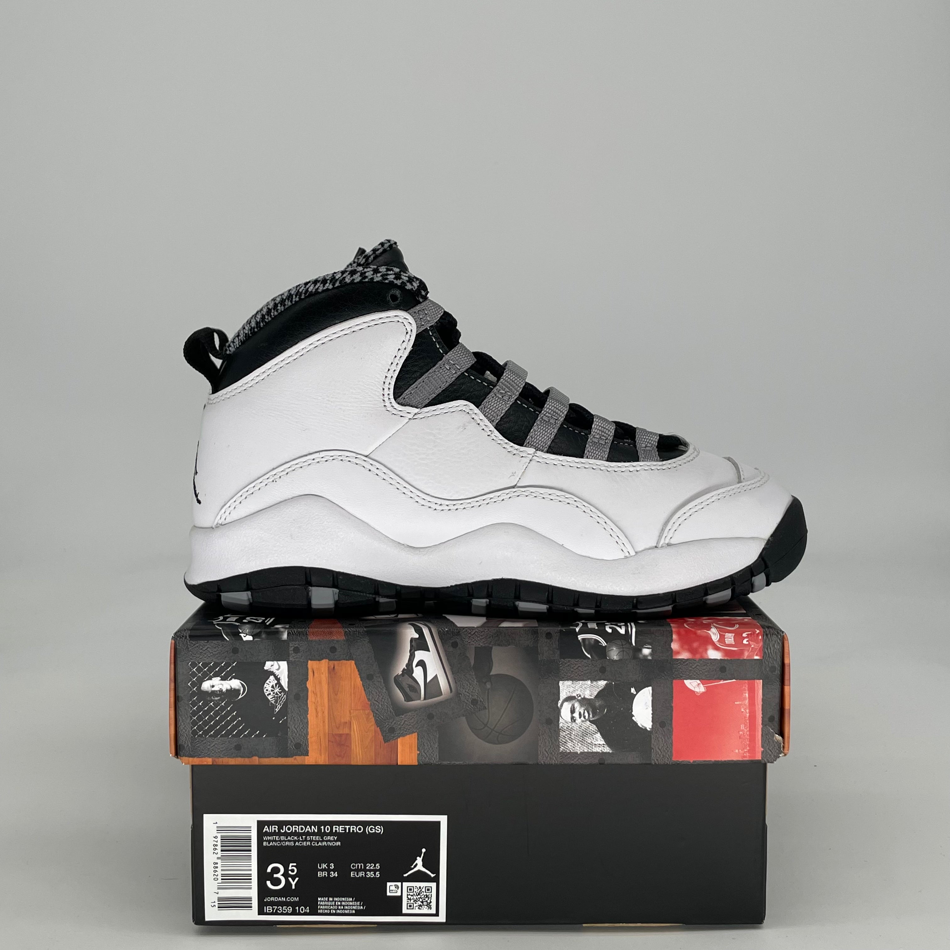 AIR JORDAN 10 STEEL IB7359-104 SIZE 3.5/5W
