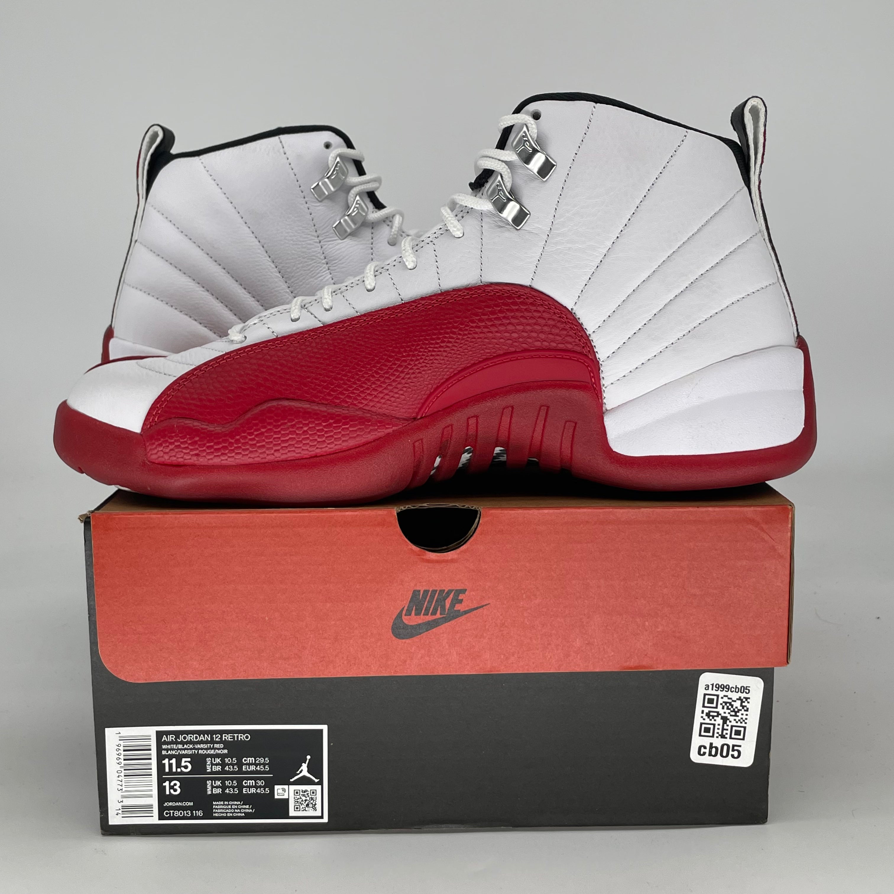 AIR JORDAN 12 CHERRY CT8013-116 SIZE 11.5/13W