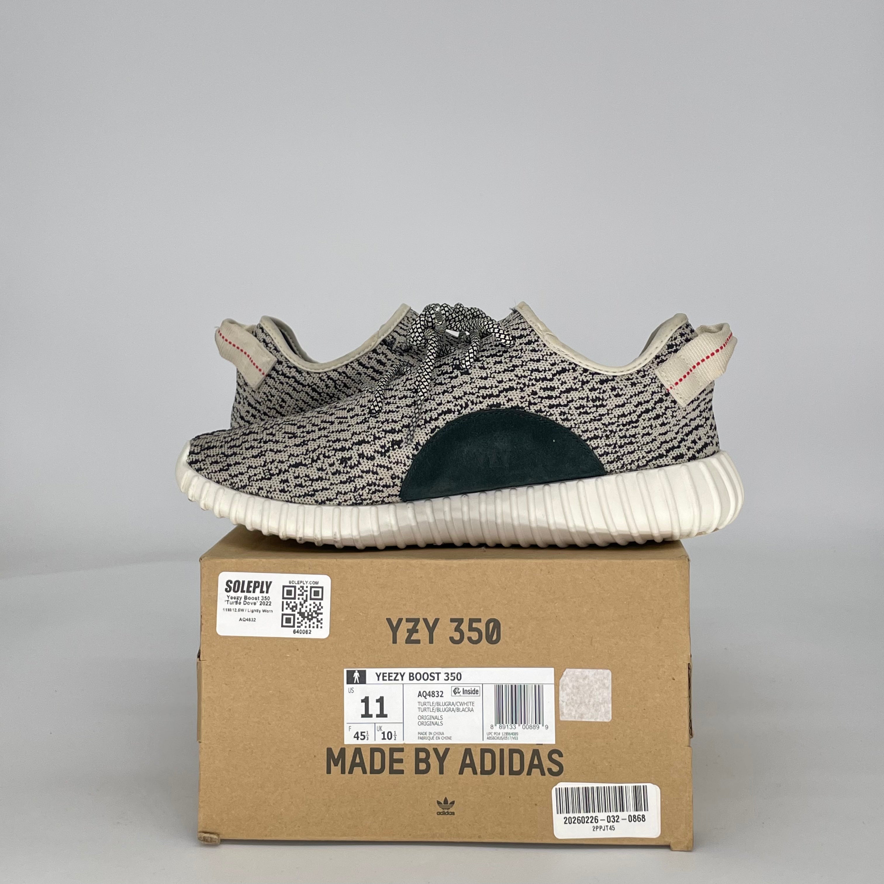 ADIDAS YEEZY BOOST 350 TURTLEDOVE (2022) AQ4832 SIZE 11/12.5W