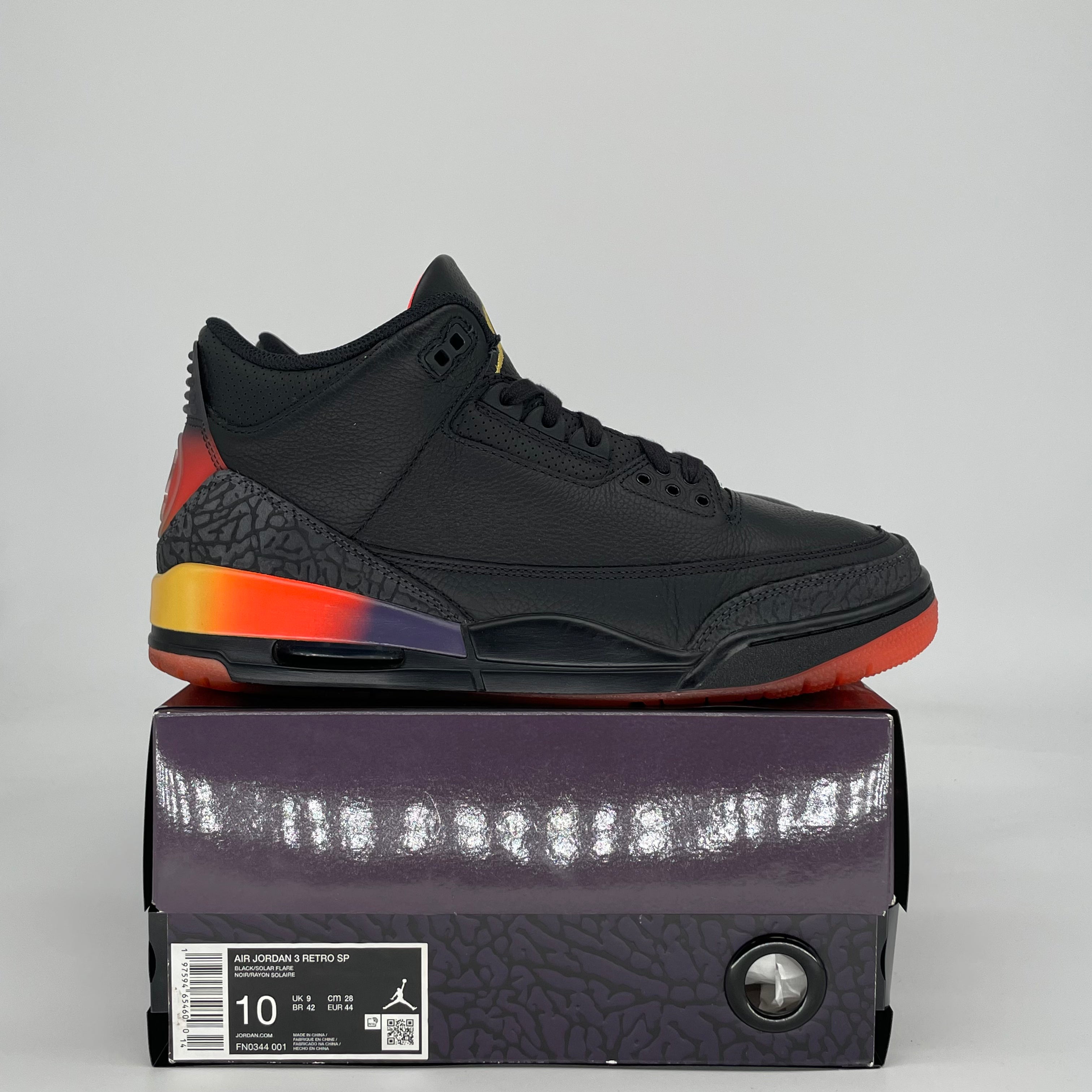 AIR JORDAN 3 J BALVIN RIO FN0344-001 SIZE 10/11.5W