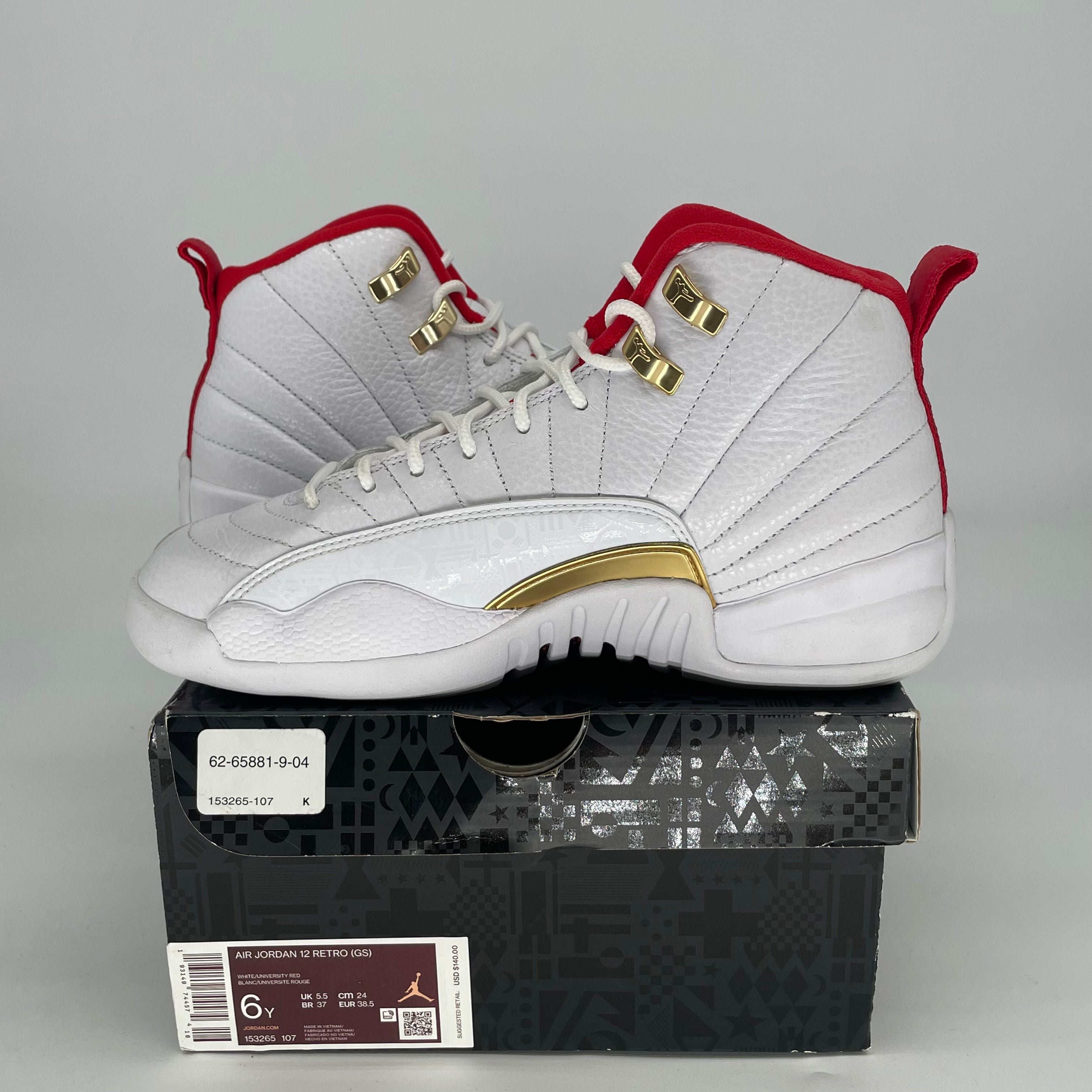 AIR JORDAN 12 FIBA 153265-107 SIZE 6/7.5W