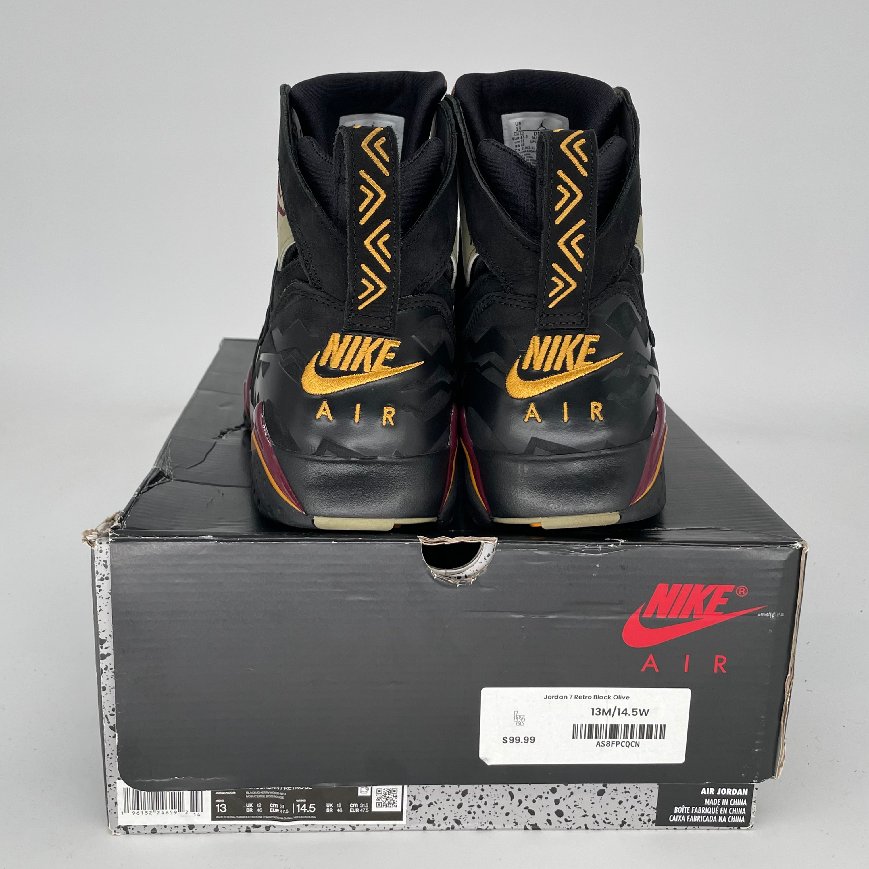 AIR JORDAN 7 BLACK OLIVE SIZE 13 DN9782-001