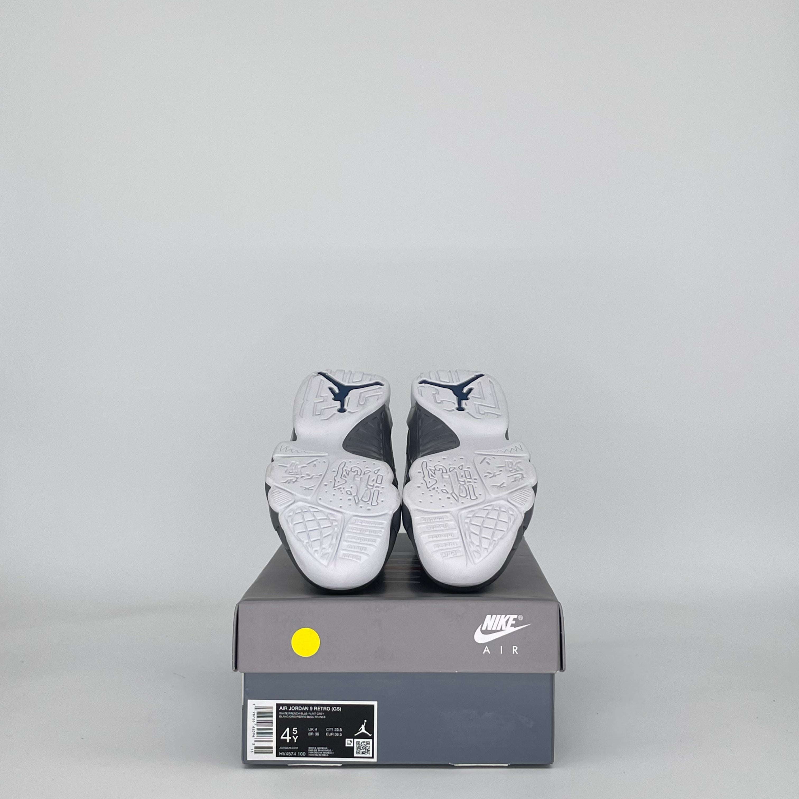 AIR JORDAN 9 FLINT GREY FRENCH BLUE HV4574-100 SIZE 4.5/6W GS