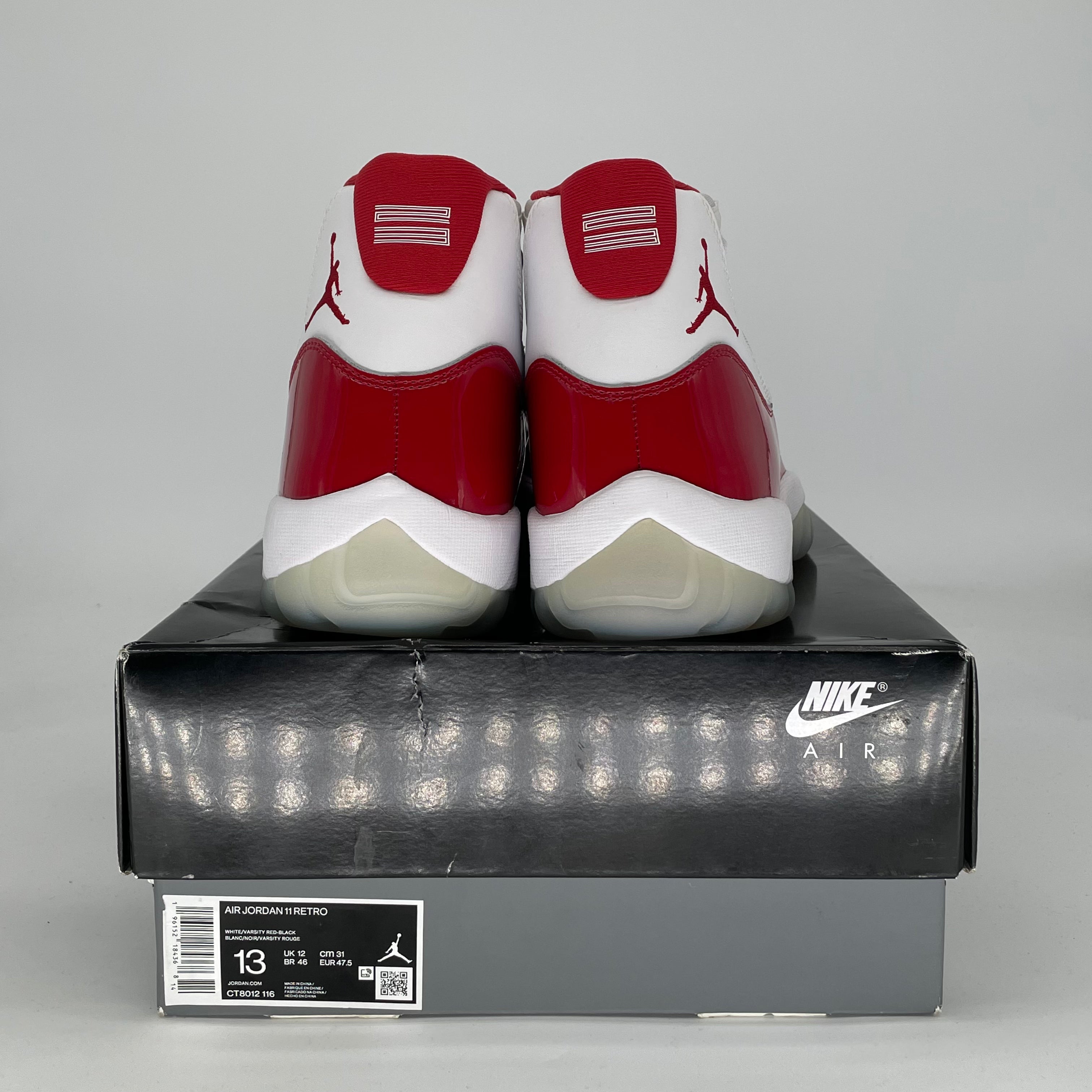 AIR JORDAN 11 CHERRY CT8012-116 SIZE 13/14.5W