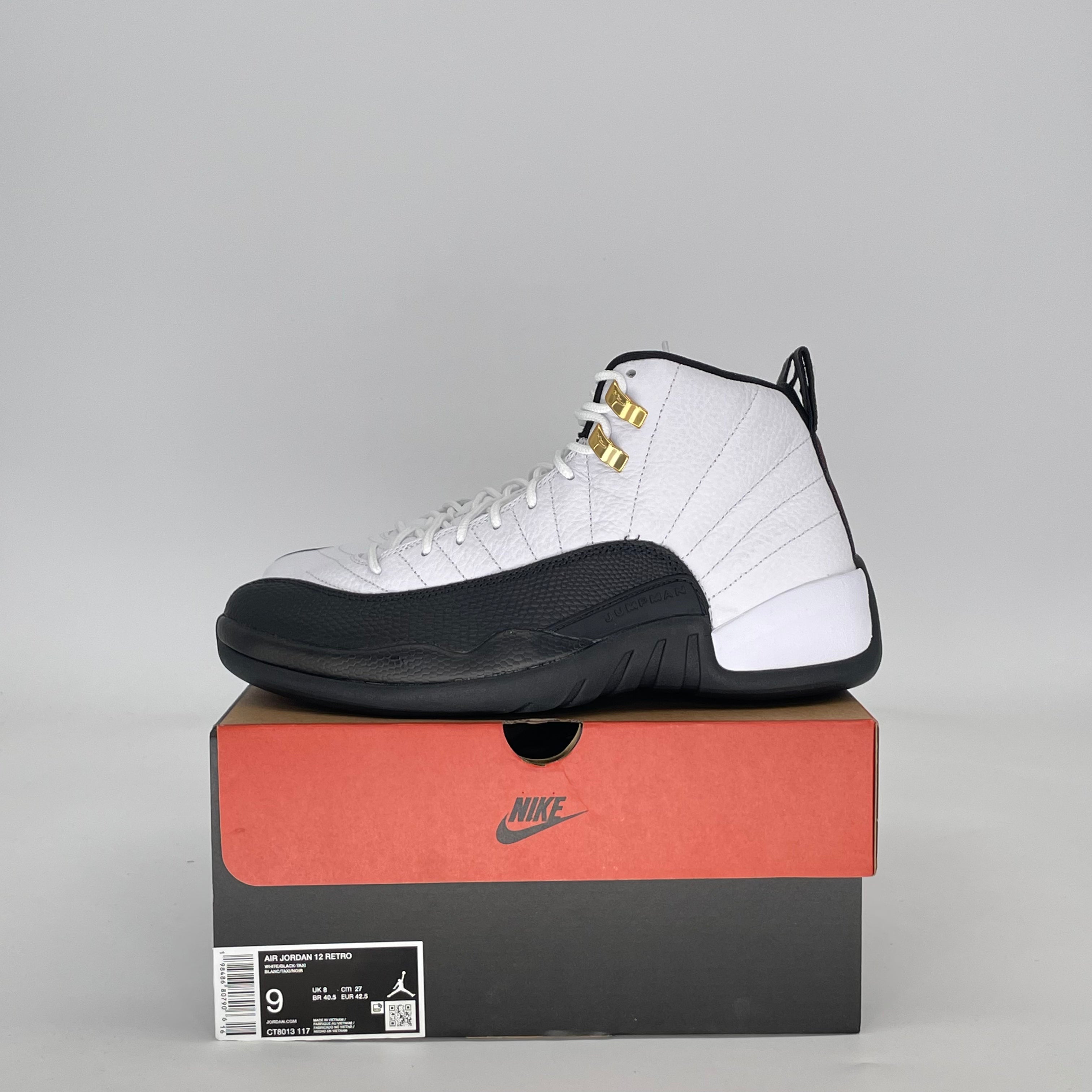 AIR JORDAN 12 TAXI (2025) CT8013-117 SIZE 9/10.5W